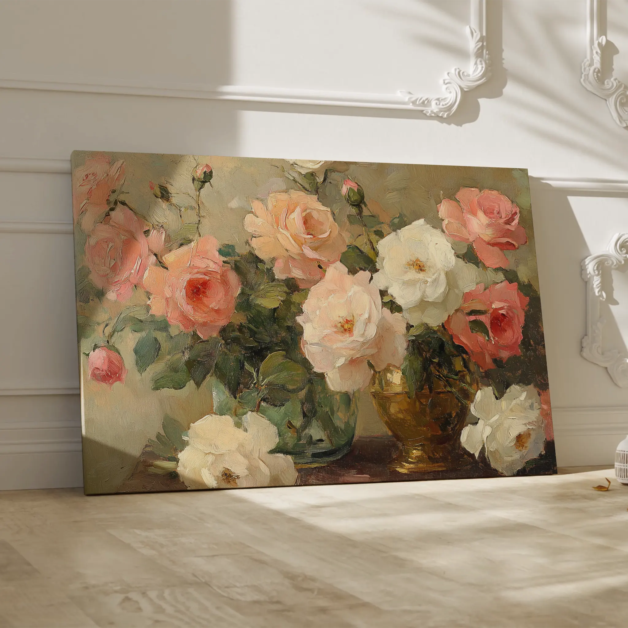 Floral Canvas Wall Art WAD1207-F 90 x 60 cm / Stretched on hidden frame