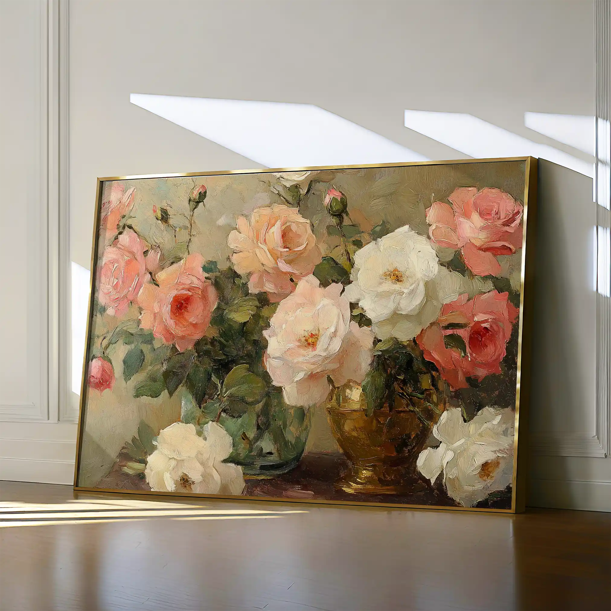 Floral Canvas Wall Art WAD1207-F 90 x 60 cm / Stretched on hidden frame