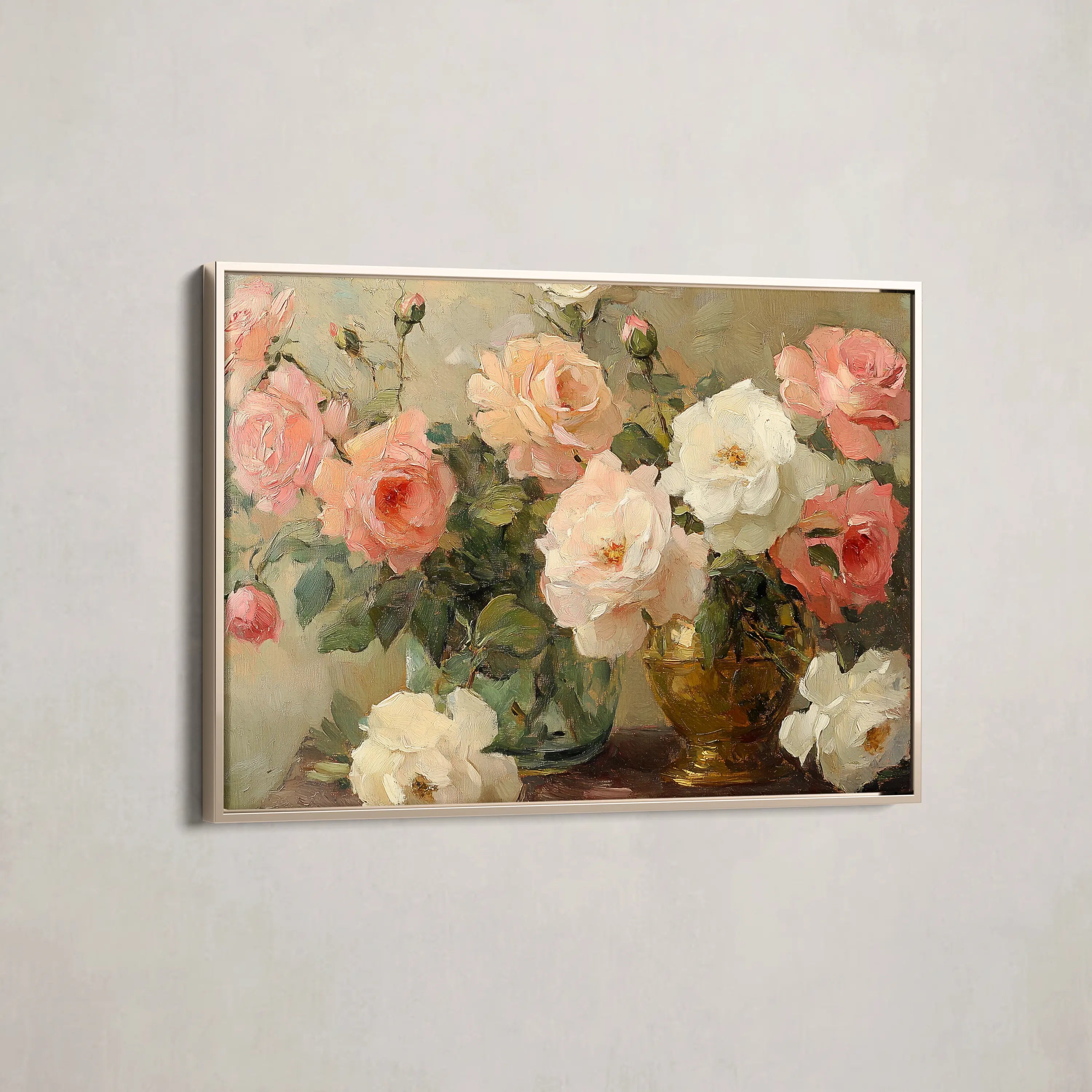 Floral Canvas Wall Art WAD1207-F 90 x 60 cm / Stretched on hidden frame