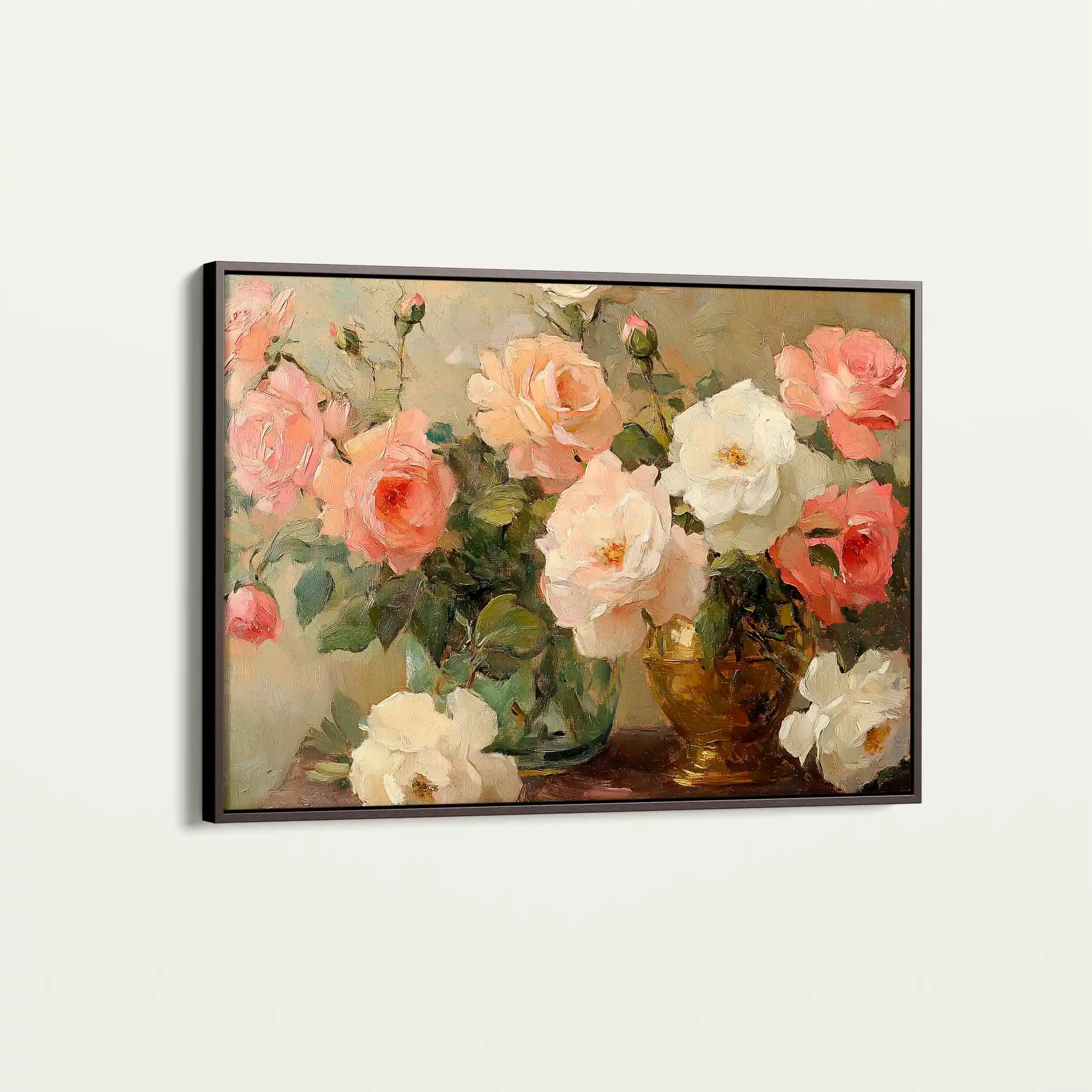 Floral Canvas Wall Art WAD1207-F 90 x 60 cm / Stretched on hidden frame