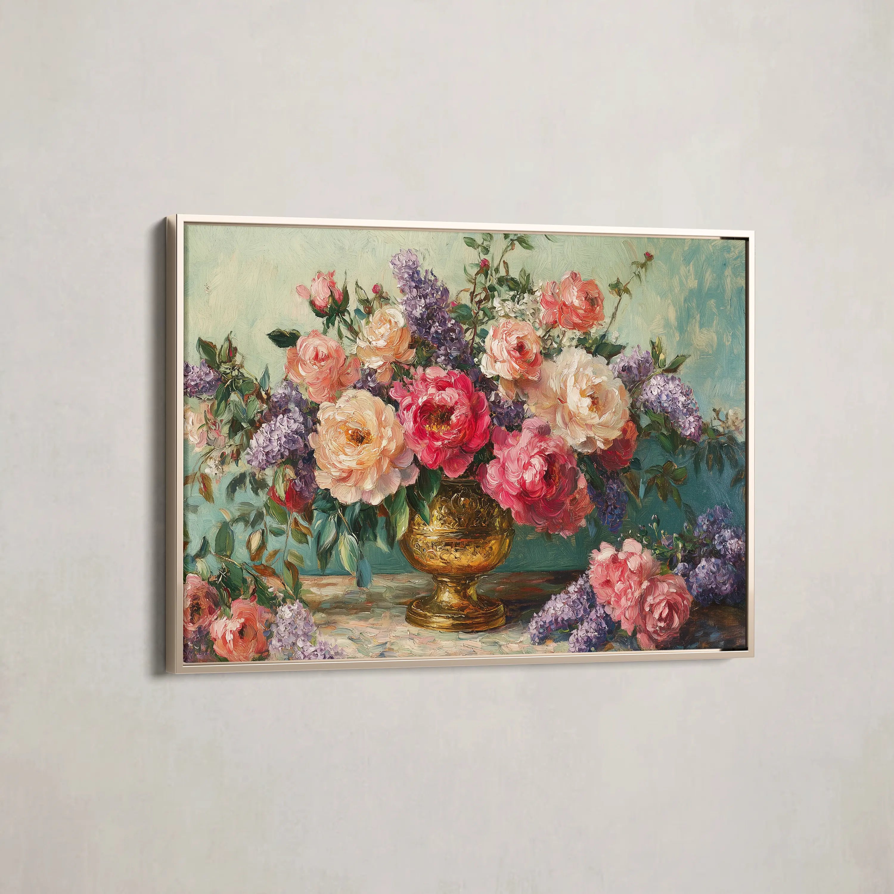 Floral Canvas Wall Art WAD1208-F 90 x 60 cm / Stretched on hidden frame