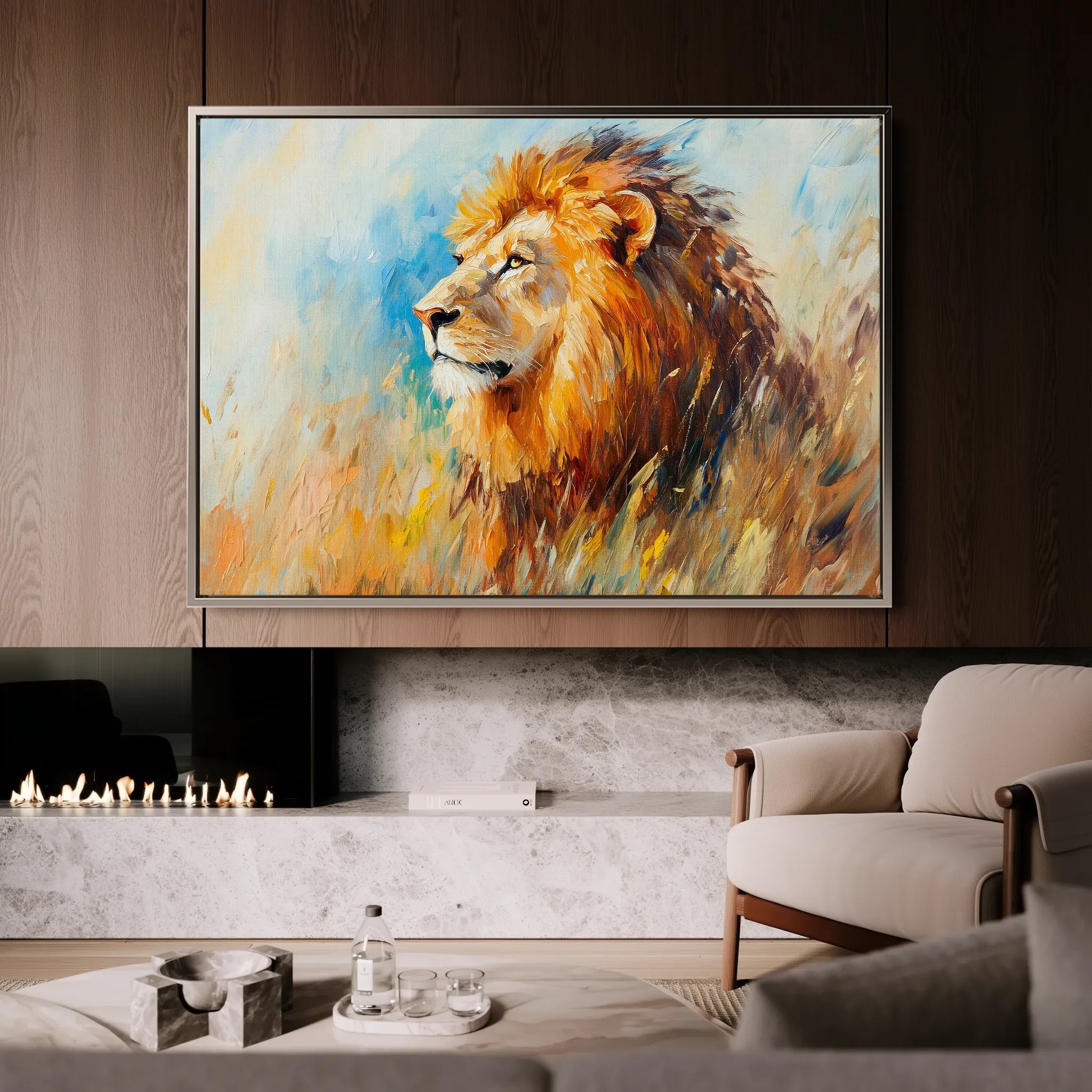 Animals Canvas Wall Art WAD121-AN 90 x 60 cm / Stretched on hidden frame