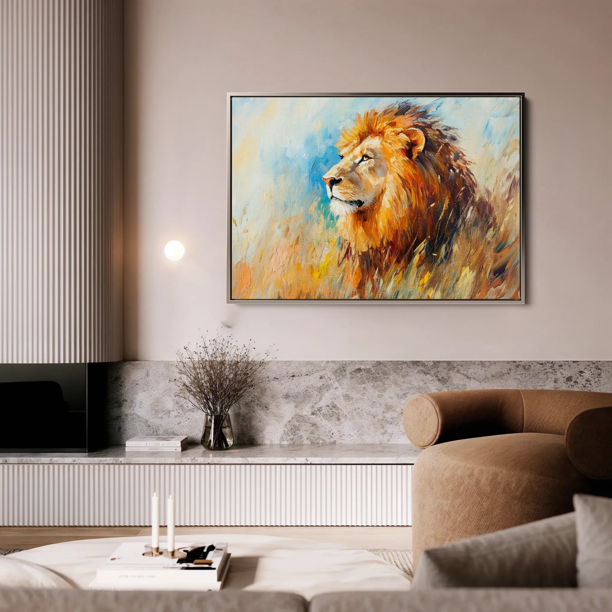 Animals Canvas Wall Art WAD121-AN 90 x 60 cm / Stretched on hidden frame