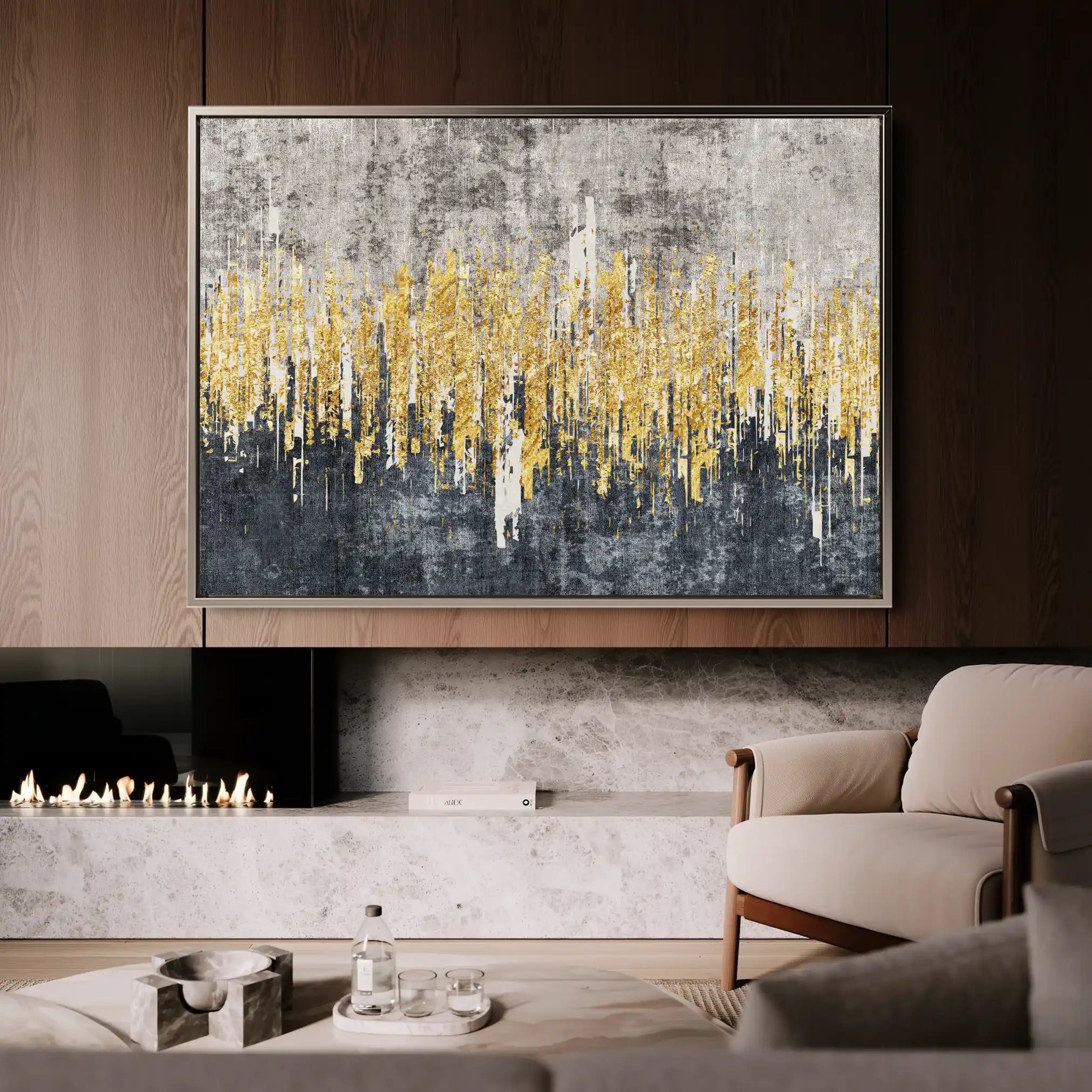 Abstract Canvas Wall Art WAD121-A 90 x 60 cm / Stretched on hidden frame