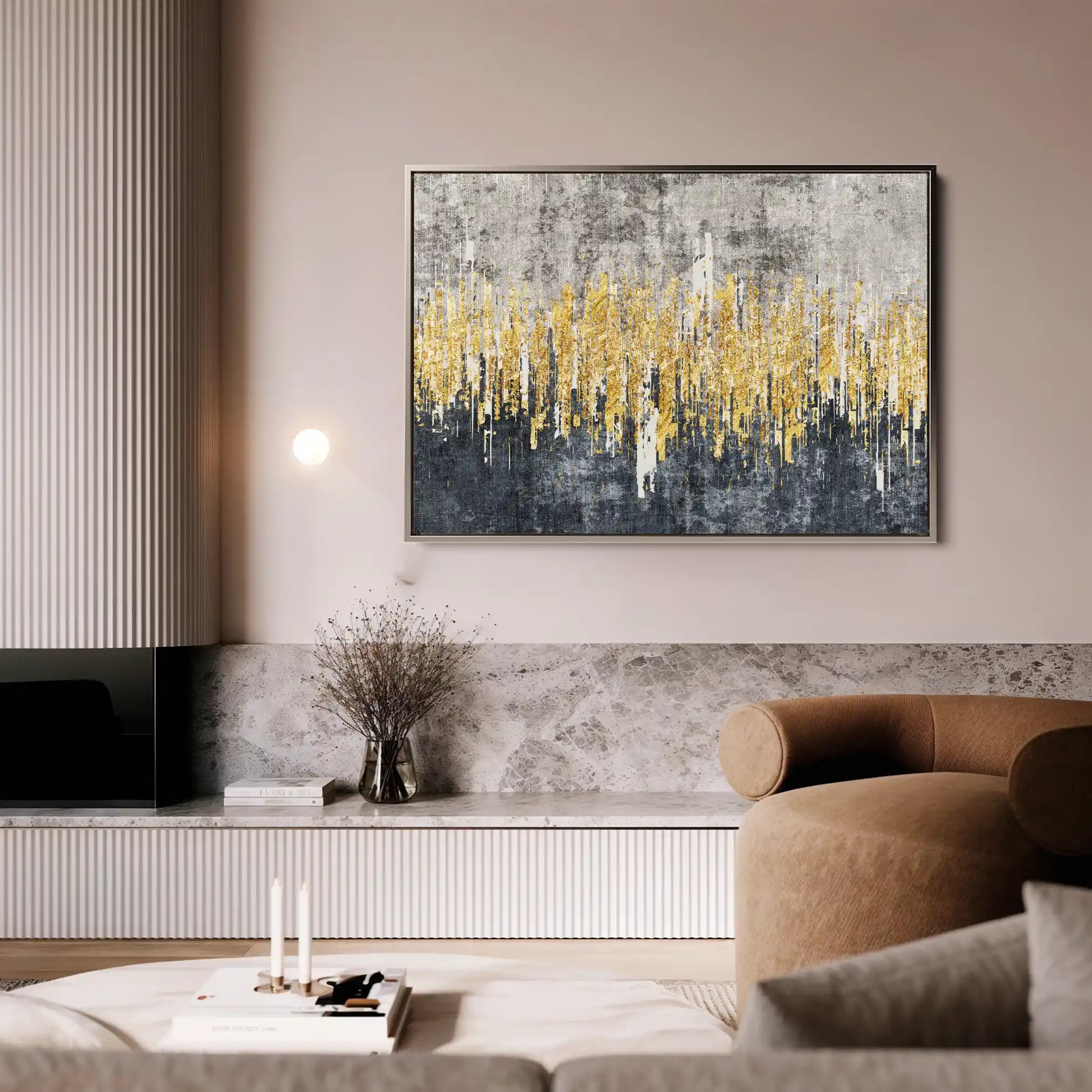 Abstract Canvas Wall Art WAD121-A 90 x 60 cm / Stretched on hidden frame