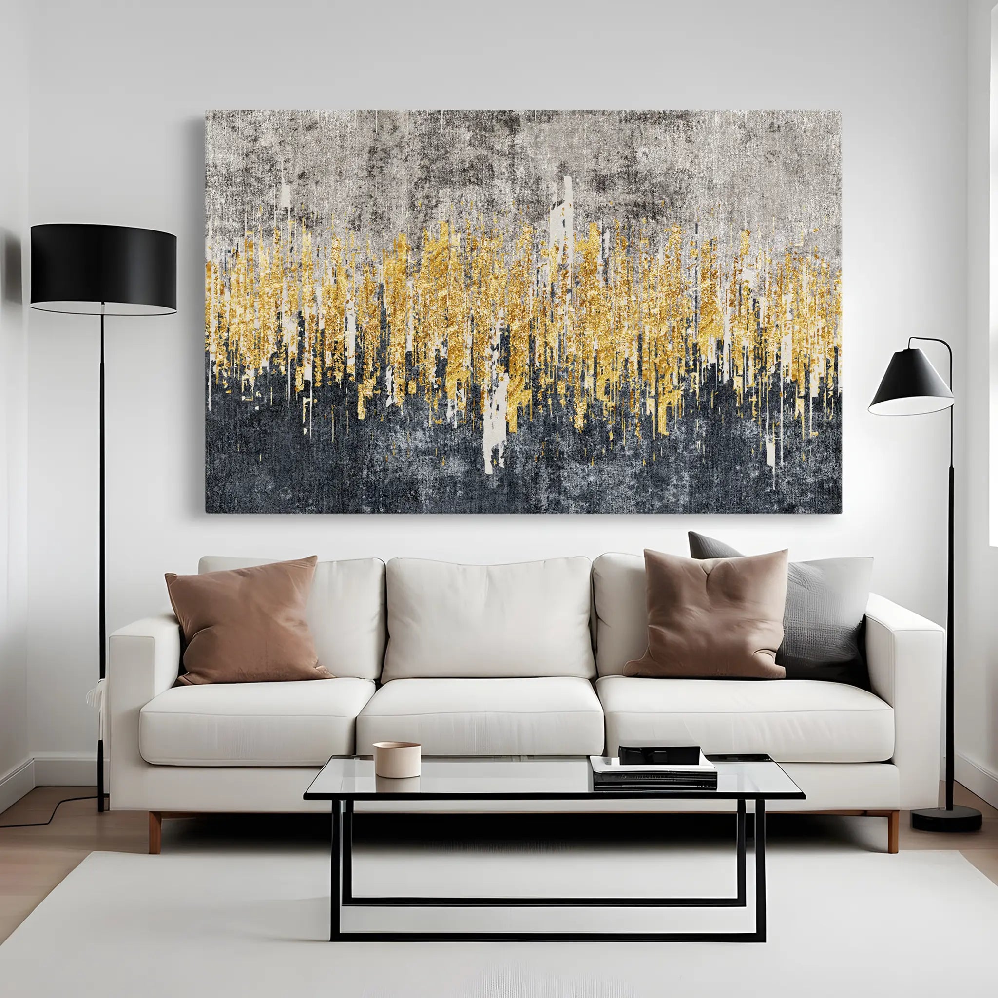 Abstract Canvas Wall Art WAD121-A 90 x 60 cm / Stretched on hidden frame