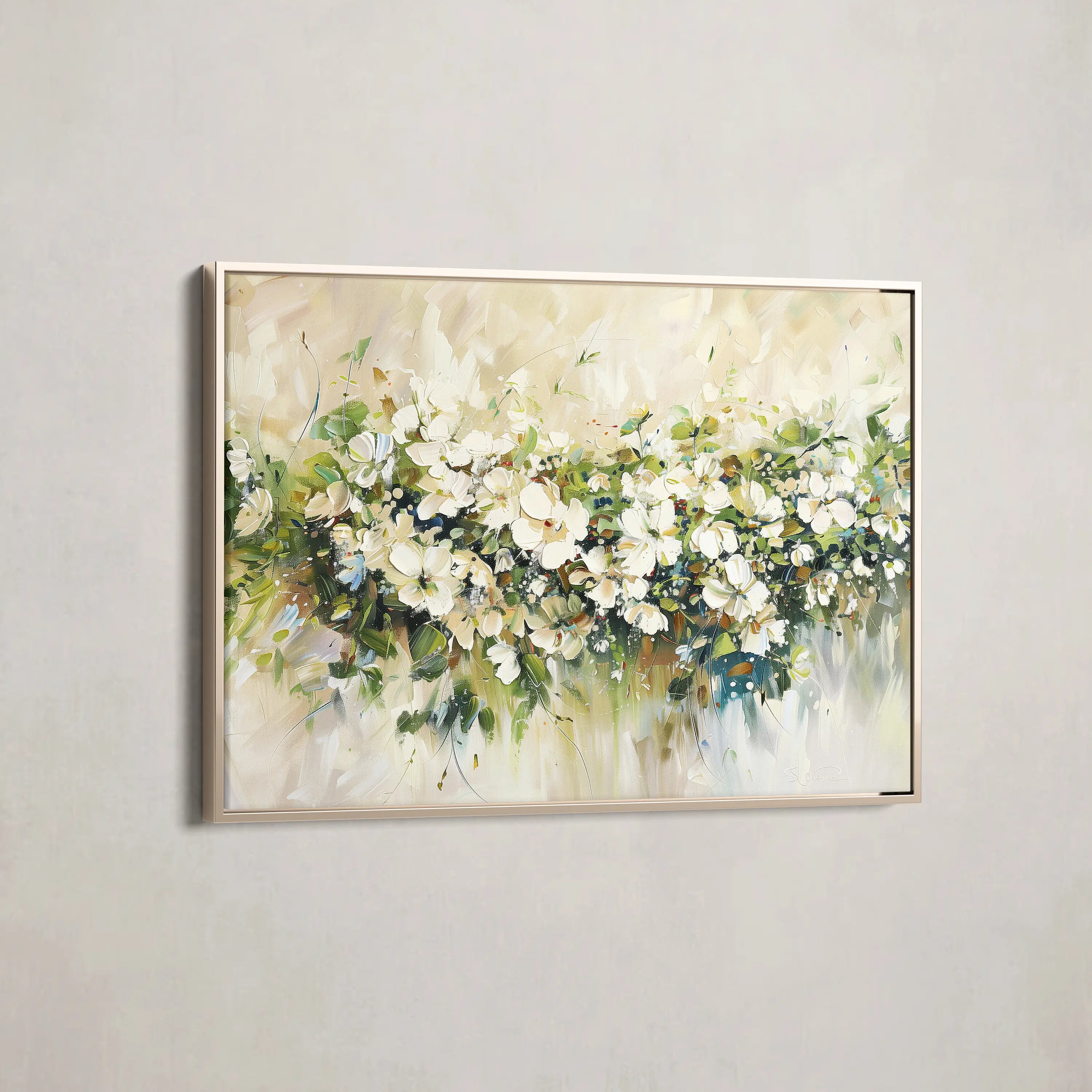 Floral Canvas Wall Art WAD121-F 90 x 60 cm / Stretched on hidden frame