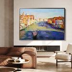 Landscape 121 Canvas Art 90 x 60 cm / Stretched on hidden frame