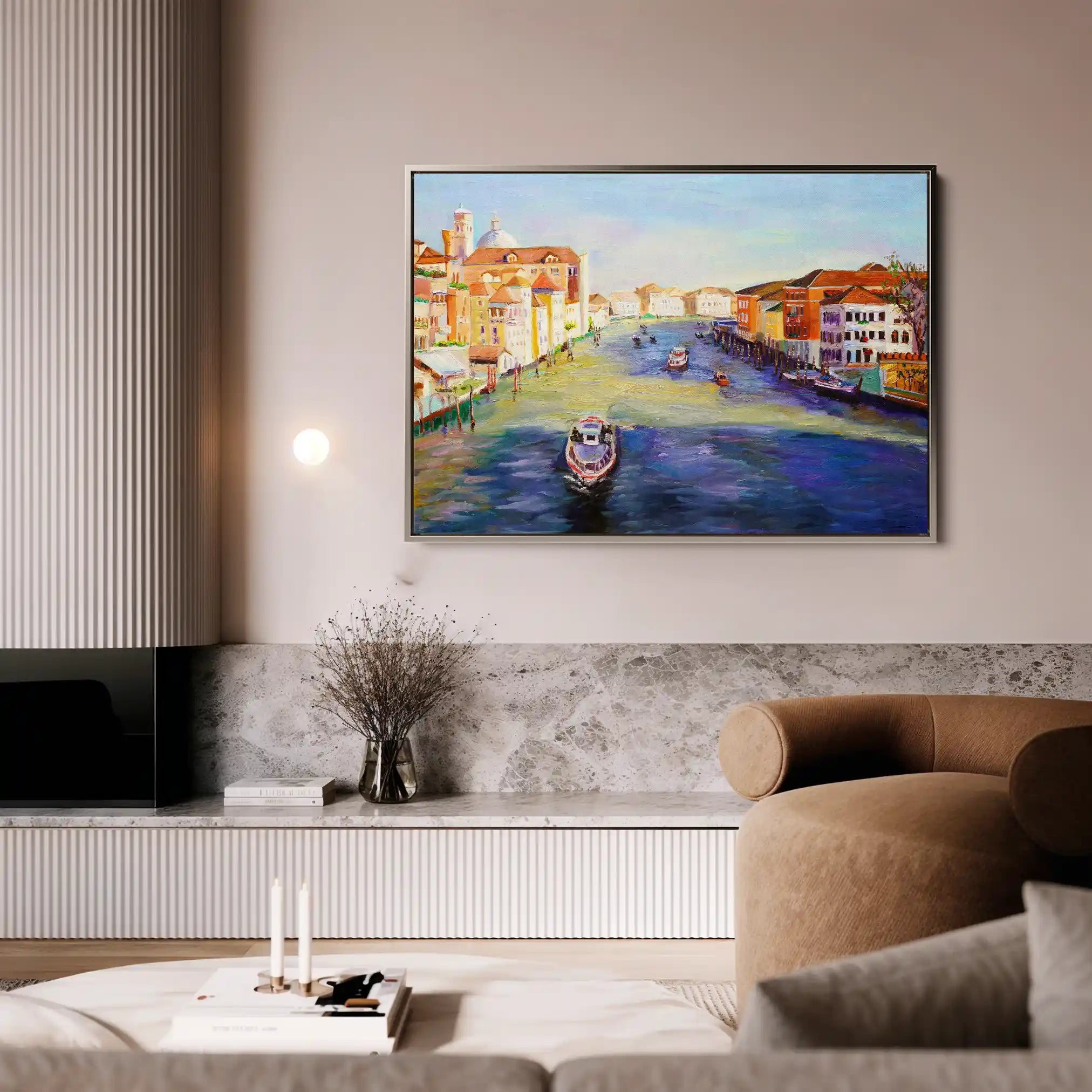 Landscape 121 Canvas Art 90 x 60 cm / Stretched on hidden frame