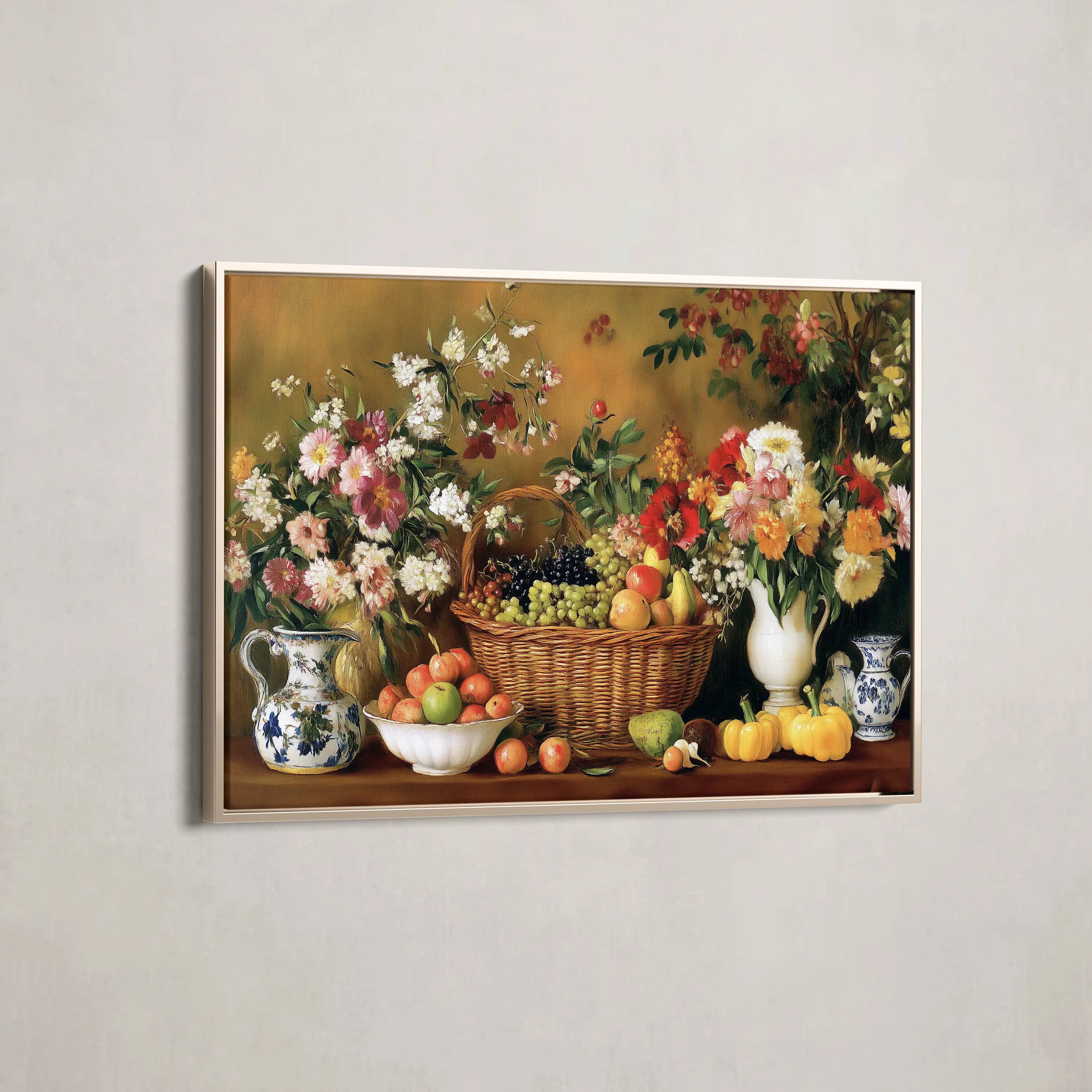 Floral Canvas Wall Art WAD1210-F 90 x 60 cm / Stretched on hidden frame