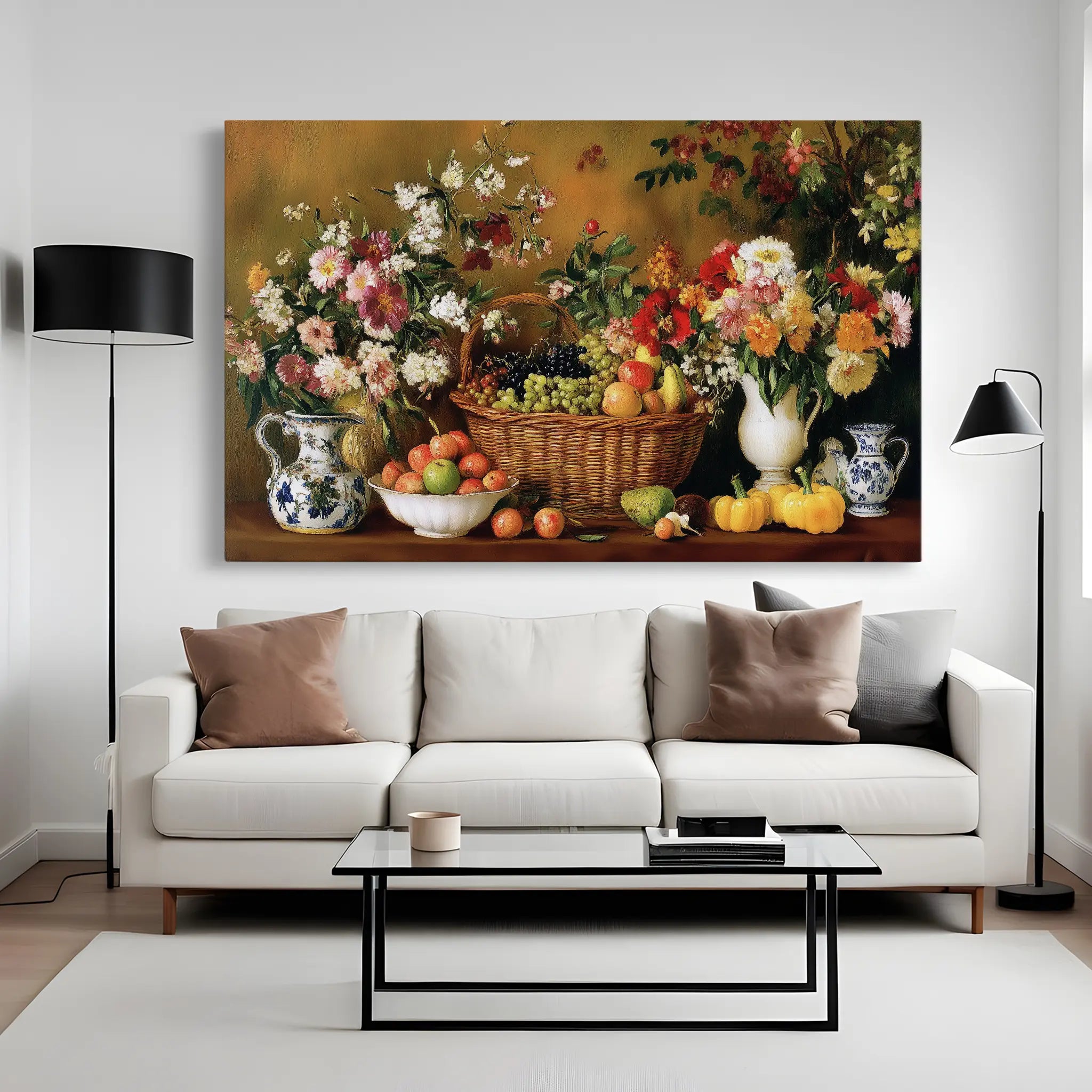 Floral Canvas Wall Art WAD1210-F 90 x 60 cm / Stretched on hidden frame