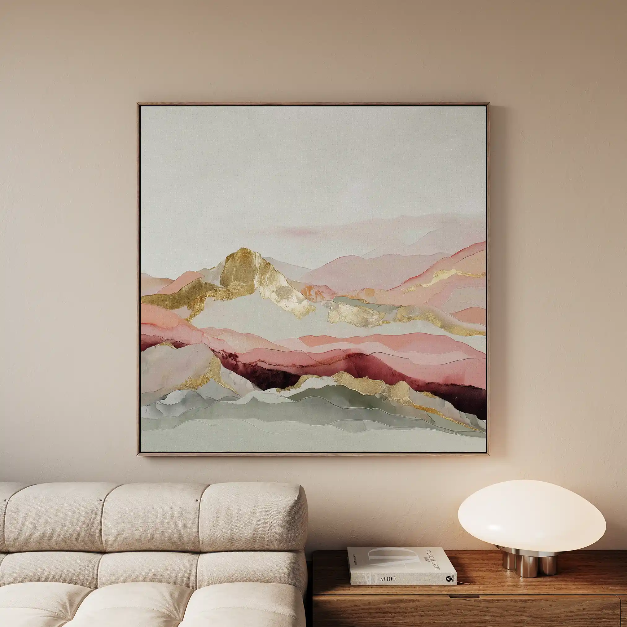 Abstract 1212 Canvas Art 60 x 60 cm / Stretched on hidden frame