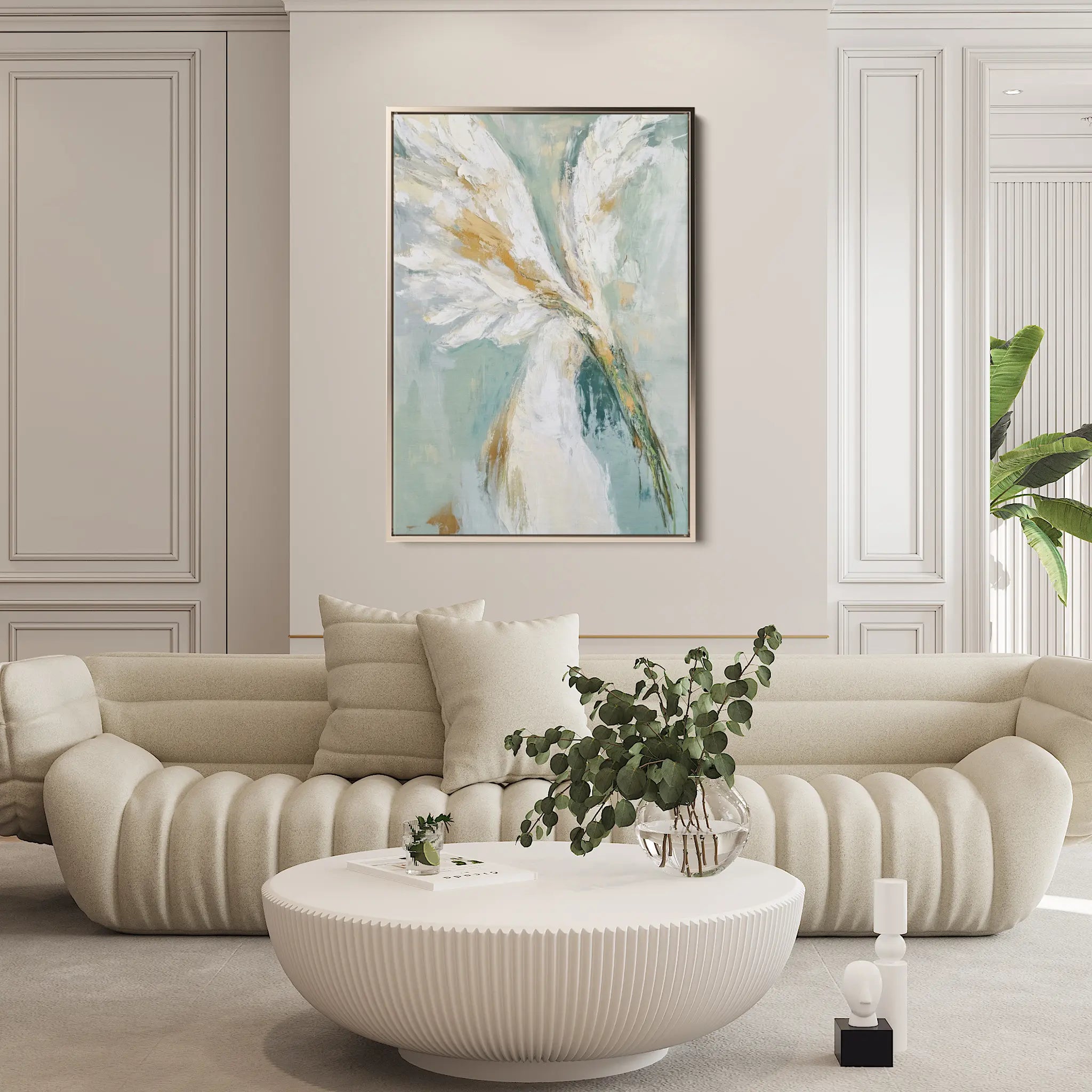 Floral Canvas Wall Art WAD1212-F 90 x 60 cm / Stretched on hidden frame