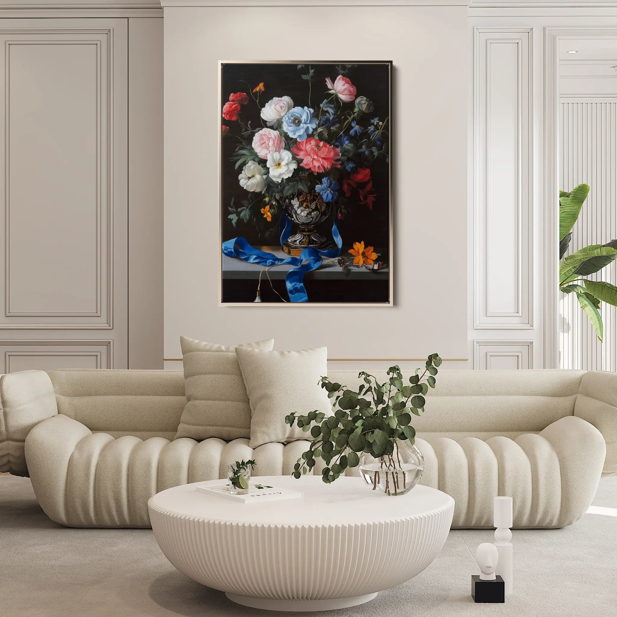 Floral Canvas Wall Art WAD1213-F 90 x 60 cm / Stretched on hidden frame