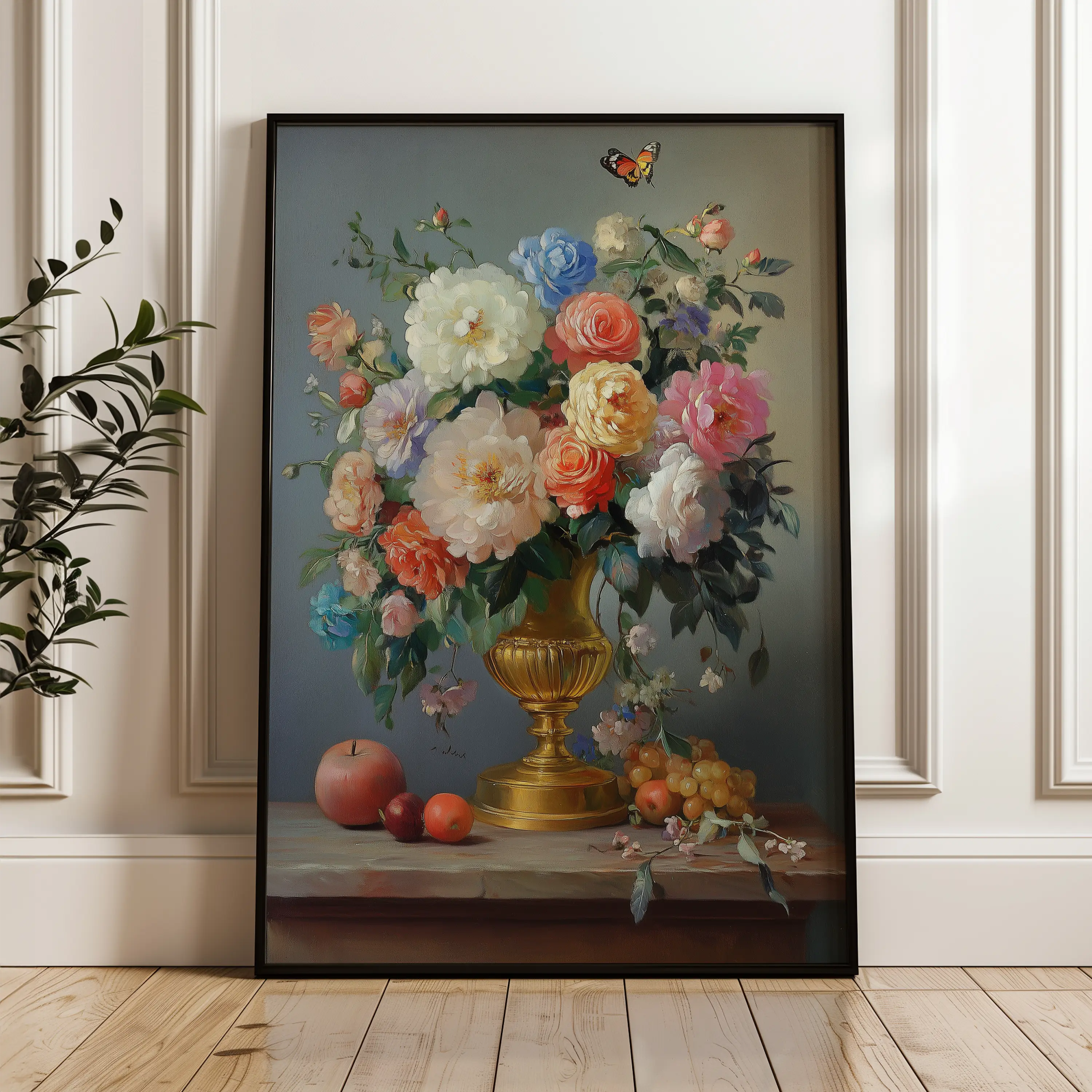 Floral Canvas Wall Art WAD1214-F 90 x 60 cm / Stretched on hidden frame