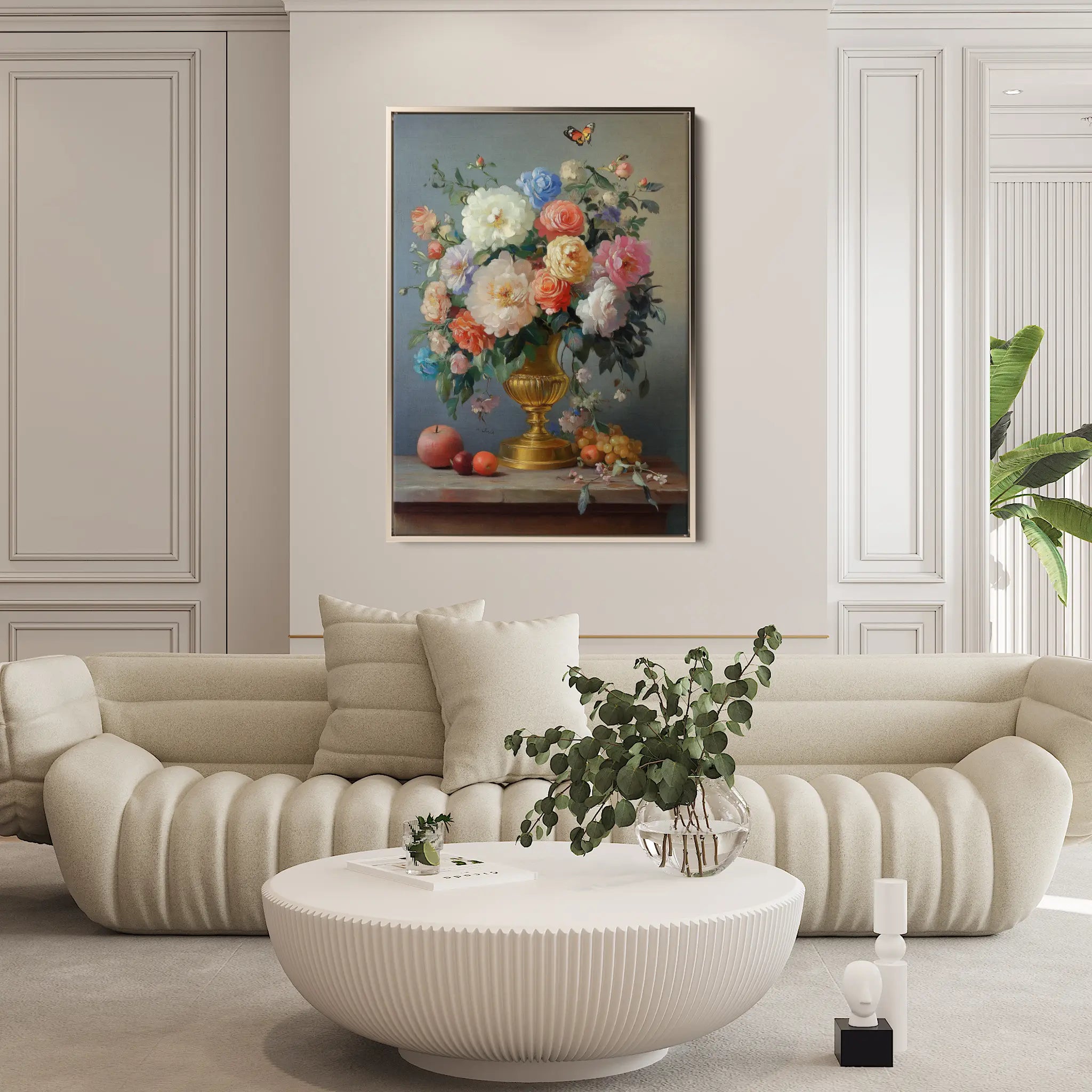 Floral Canvas Wall Art WAD1214-F 90 x 60 cm / Stretched on hidden frame