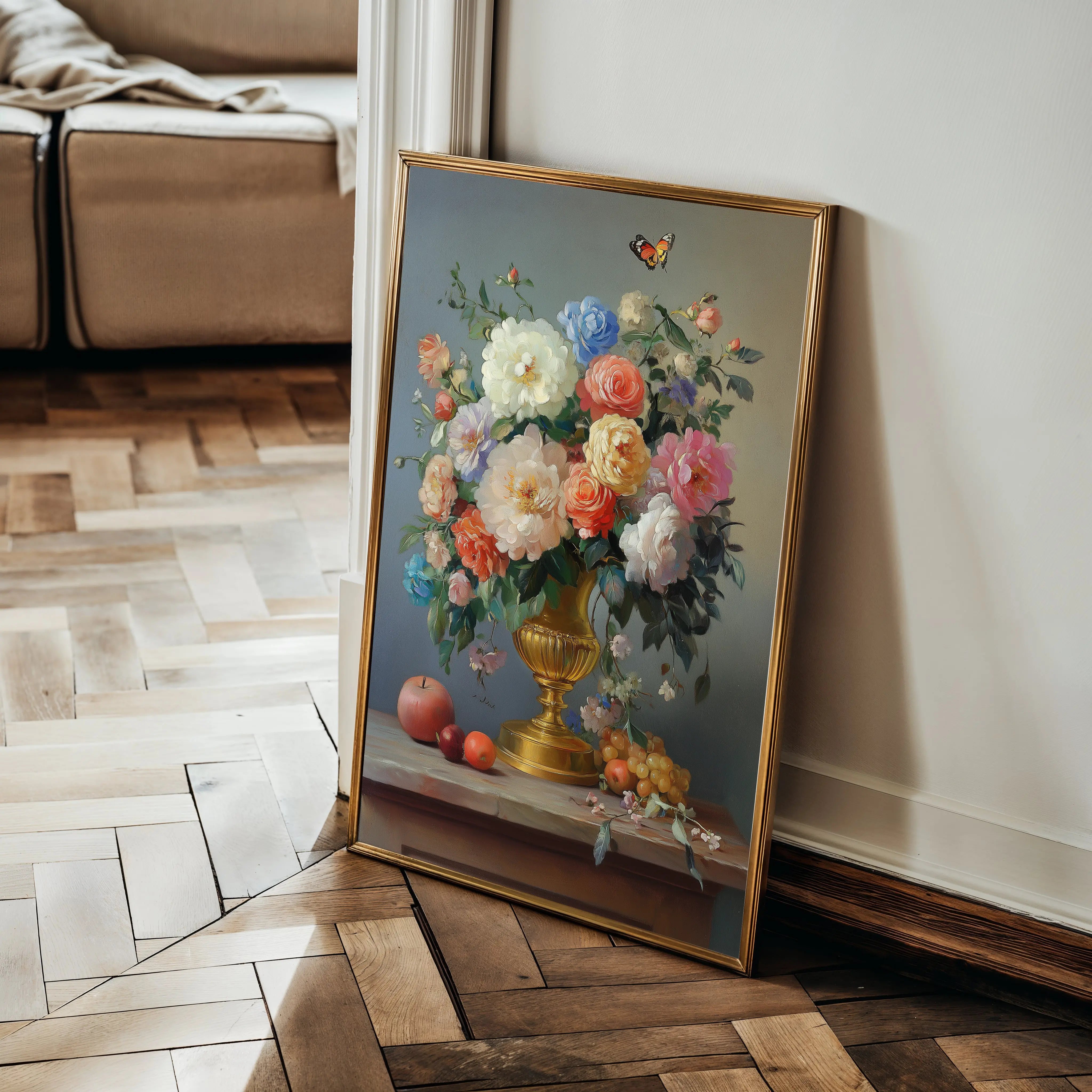 Floral Canvas Wall Art WAD1214-F 90 x 60 cm / Stretched on hidden frame