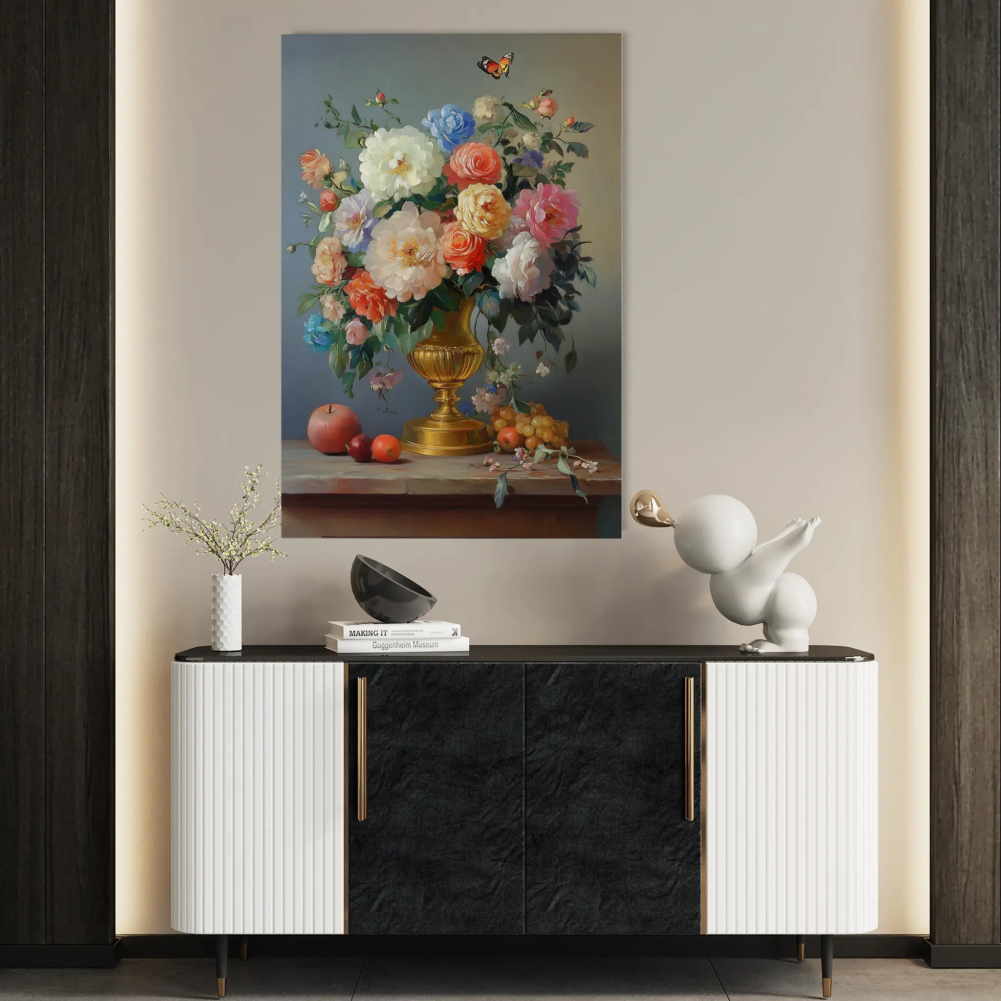 Floral Canvas Wall Art WAD1214-F 90 x 60 cm / Stretched on hidden frame