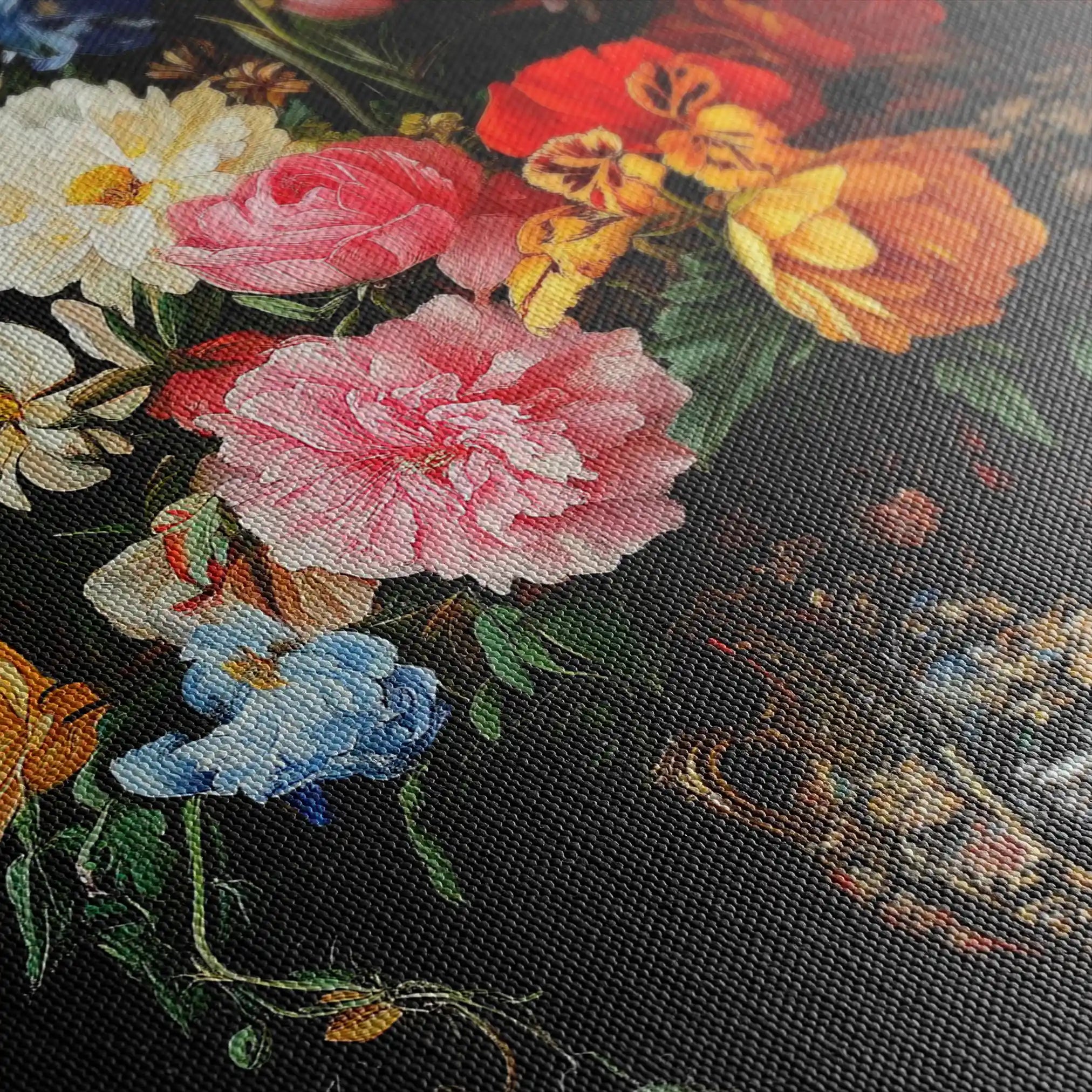 Floral Canvas Wall Art WAD1215-F 90 x 60 cm / Stretched on hidden frame