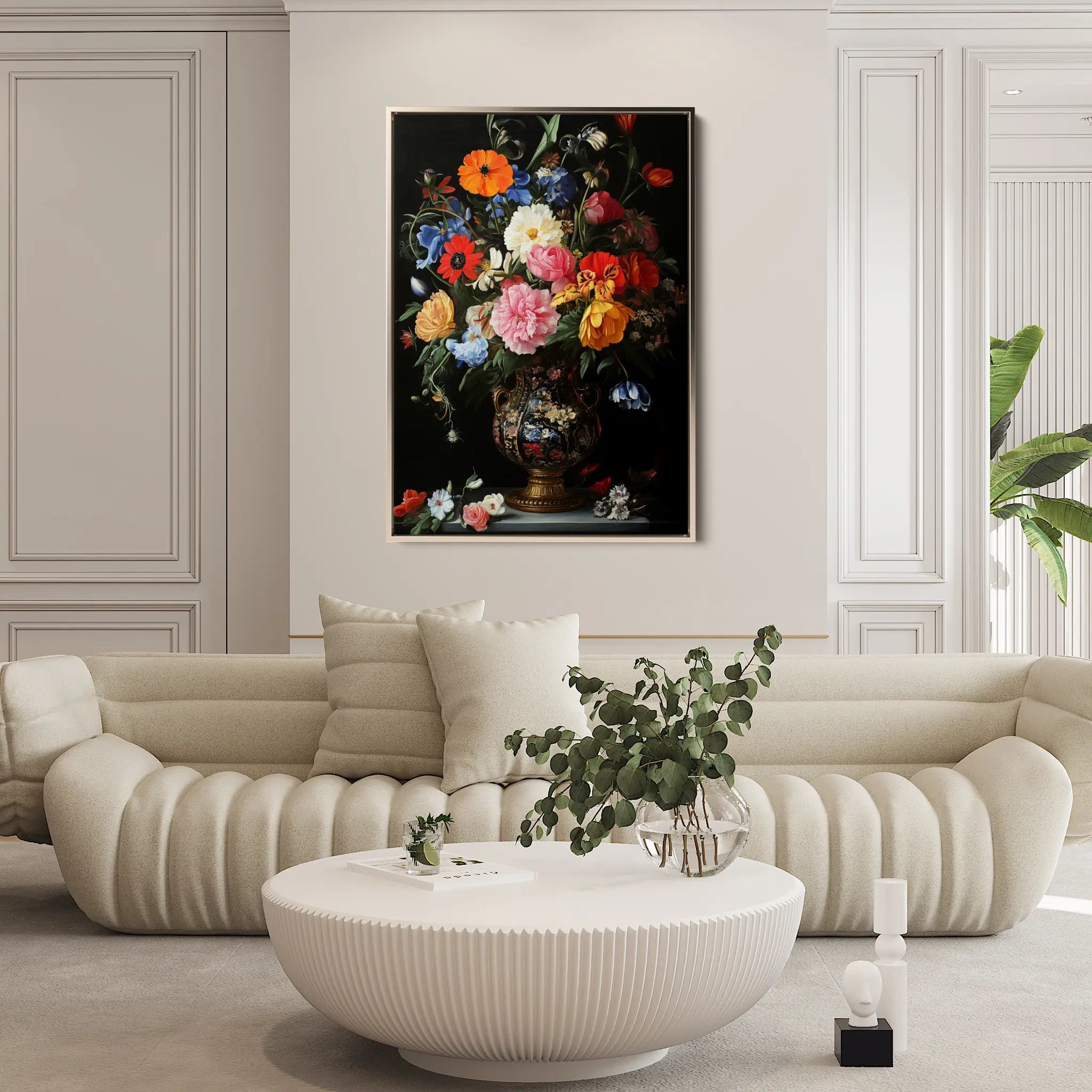 Floral Canvas Wall Art WAD1215-F 90 x 60 cm / Stretched on hidden frame