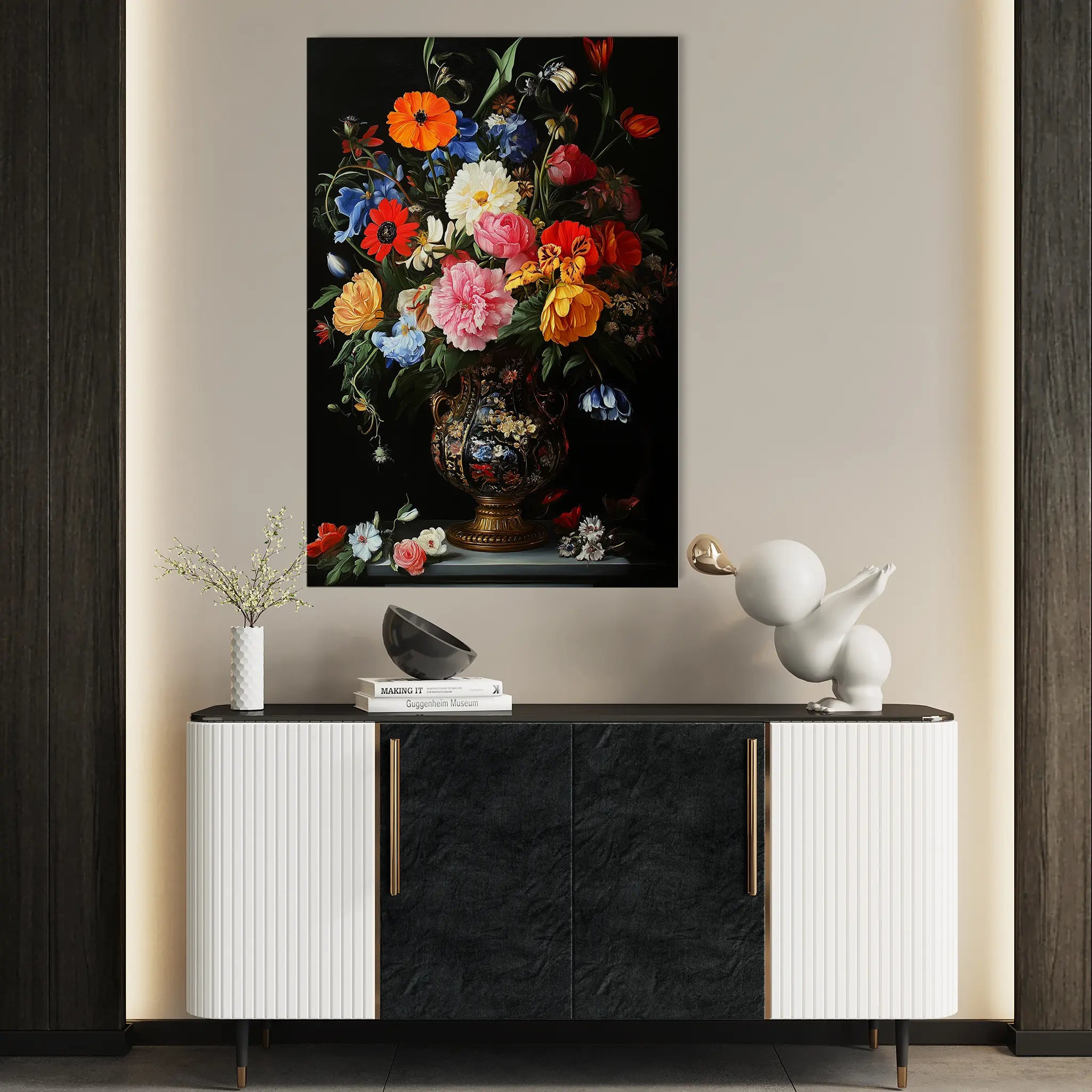 Floral Canvas Wall Art WAD1215-F 90 x 60 cm / Stretched on hidden frame