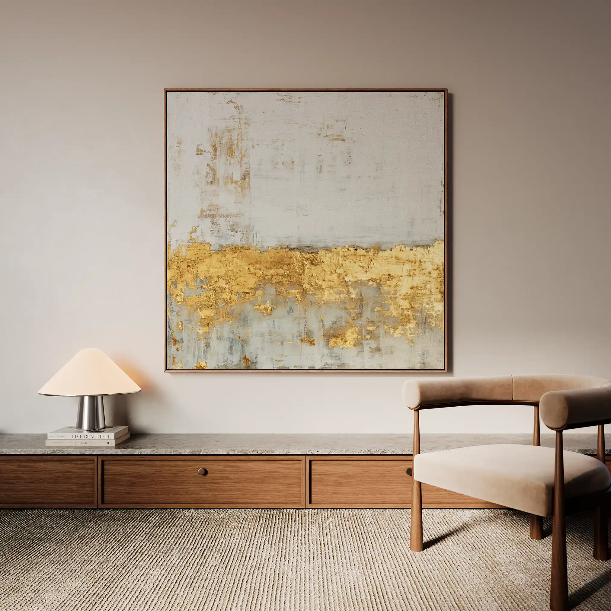 Abstract 1217 Canvas Art 60 x 60 cm / Stretched on hidden frame