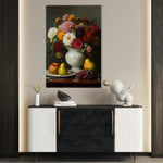 Floral Canvas Wall Art WAD1217-F 90 x 60 cm / Stretched on hidden frame