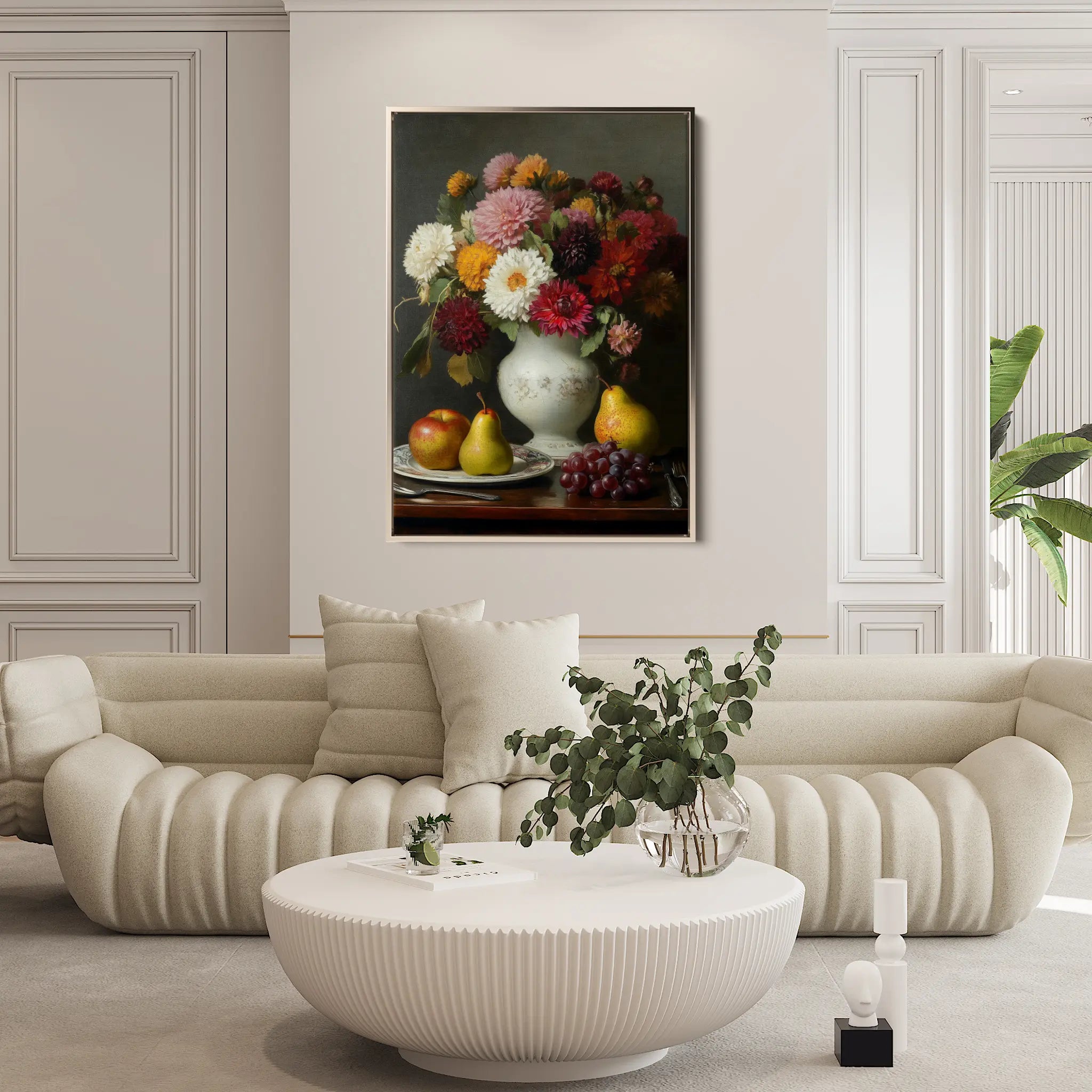 Floral Canvas Wall Art WAD1217-F 90 x 60 cm / Stretched on hidden frame