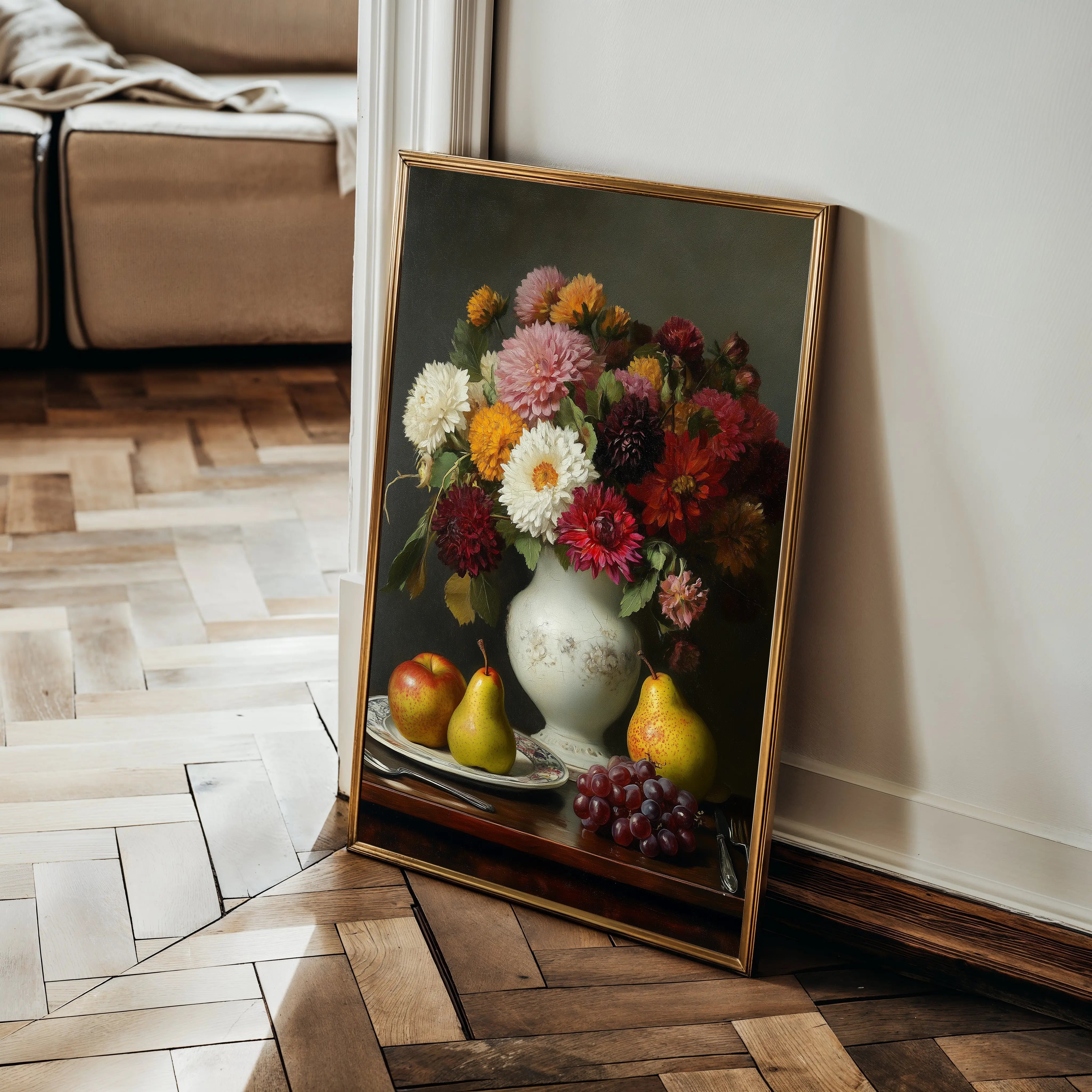 Floral Canvas Wall Art WAD1217-F 90 x 60 cm / Stretched on hidden frame