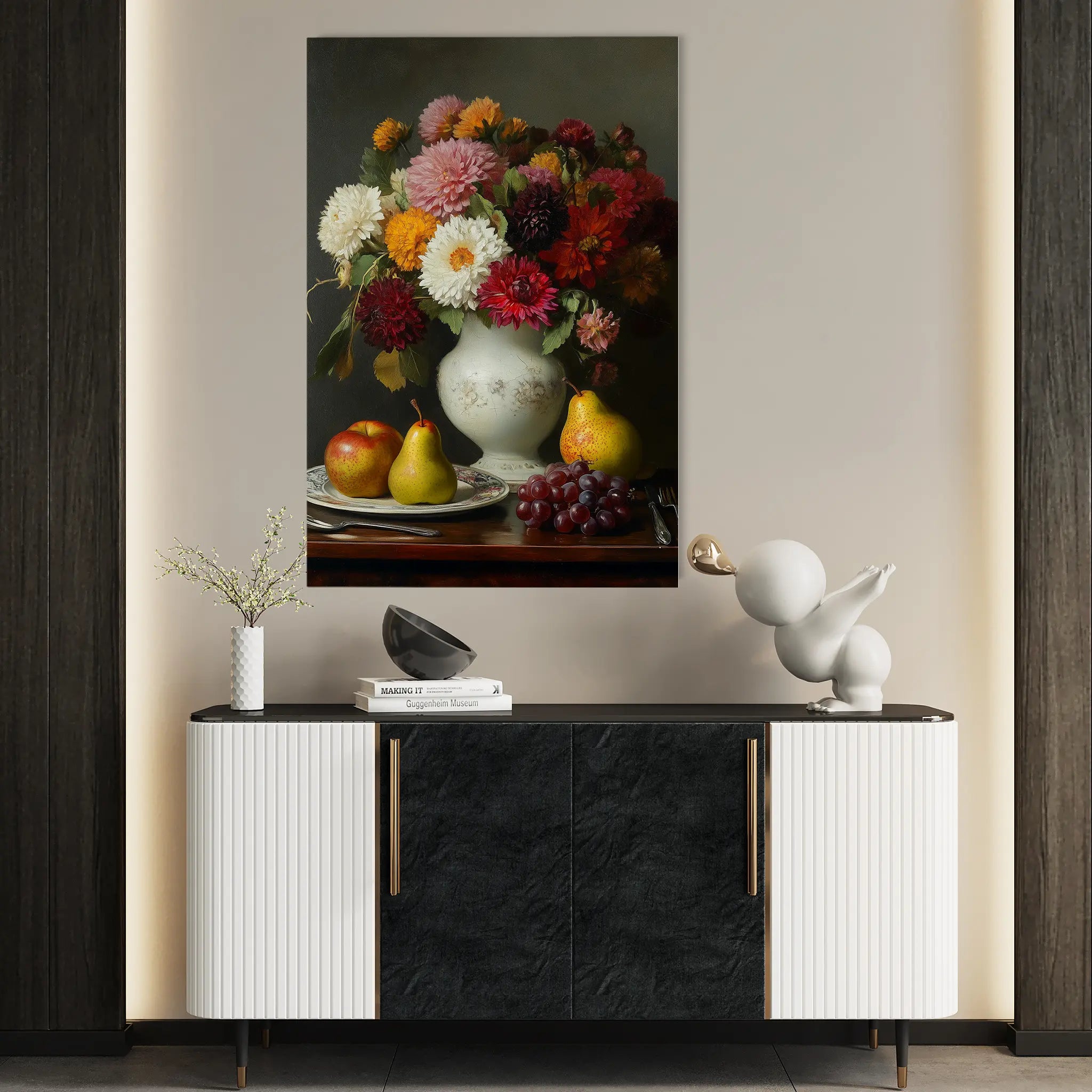 Floral Canvas Wall Art WAD1217-F 90 x 60 cm / Stretched on hidden frame