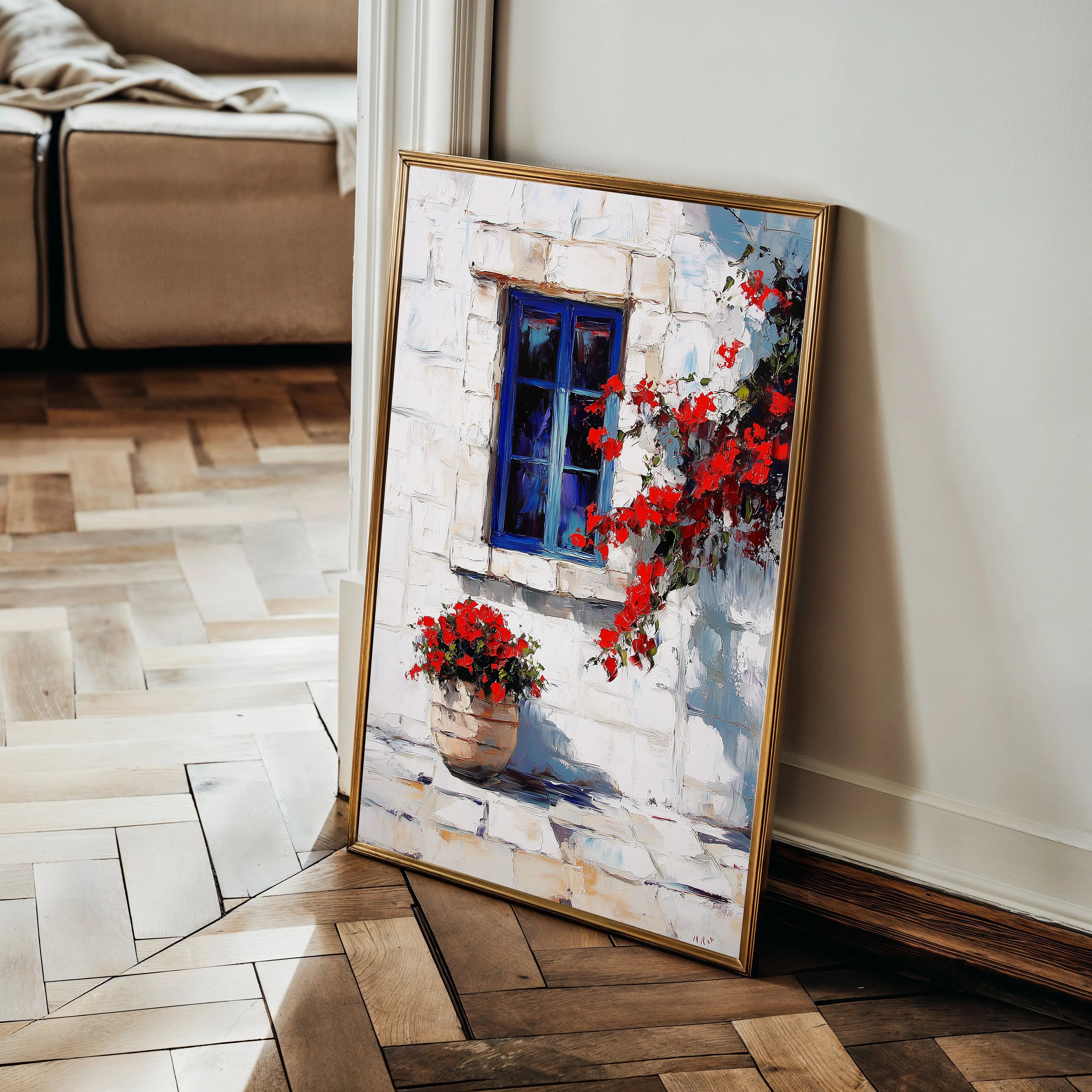 Floral Canvas Wall Art WAD1218-F 90 x 60 cm / Stretched on hidden frame