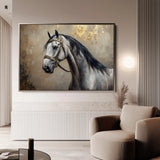 Horses 122 Canvas Art 90 x 60 cm / Stretched on hidden frame