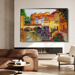 Landscape 122 Canvas Art 90 x 60 cm / Stretched on hidden frame
