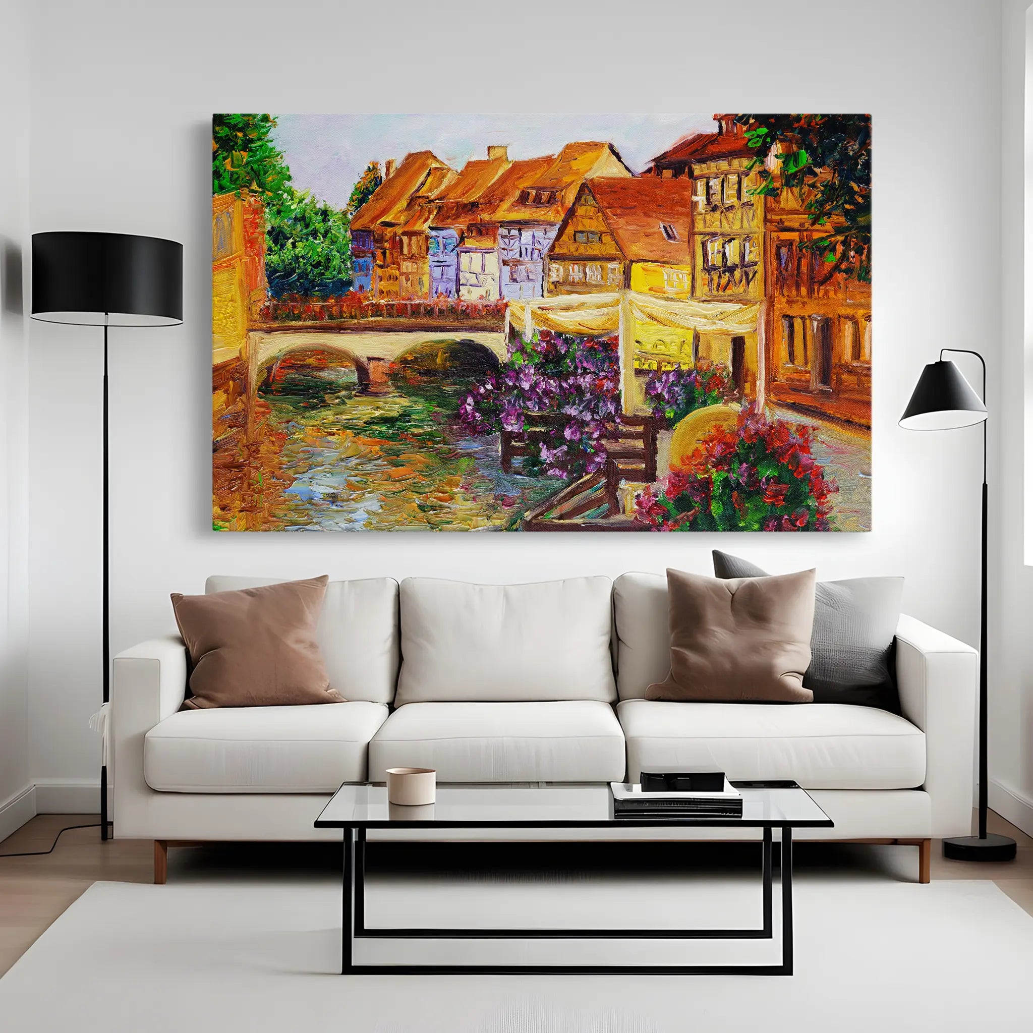 Landscape Canvas Wall Art WAD122-L 90 x 60 cm / Stretched on hidden frame