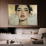 Portrait 122 Canvas Art 90 x 60 cm / Stretched on hidden frame