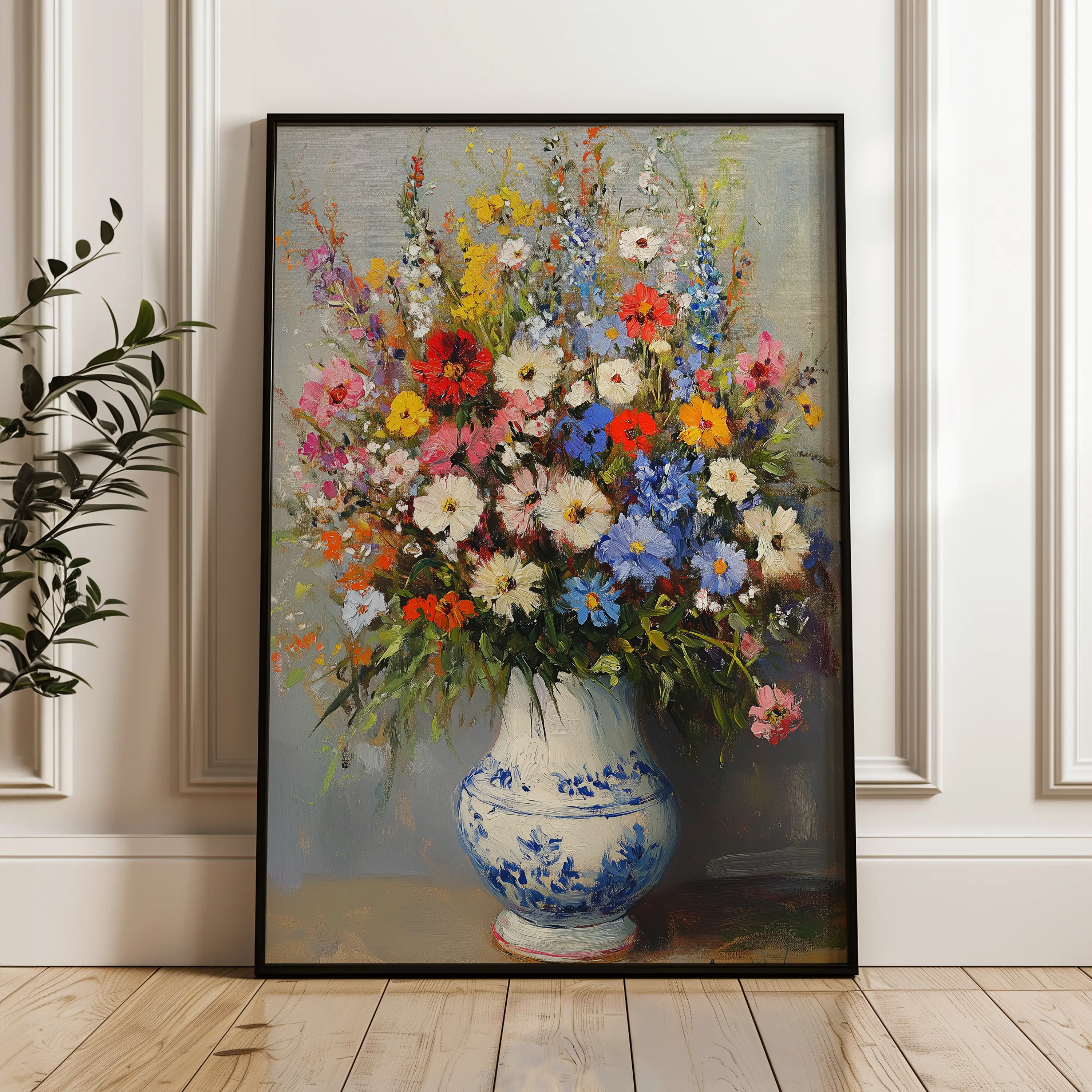 Floral Canvas Wall Art WAD1220-F 90 x 60 cm / Stretched on hidden frame