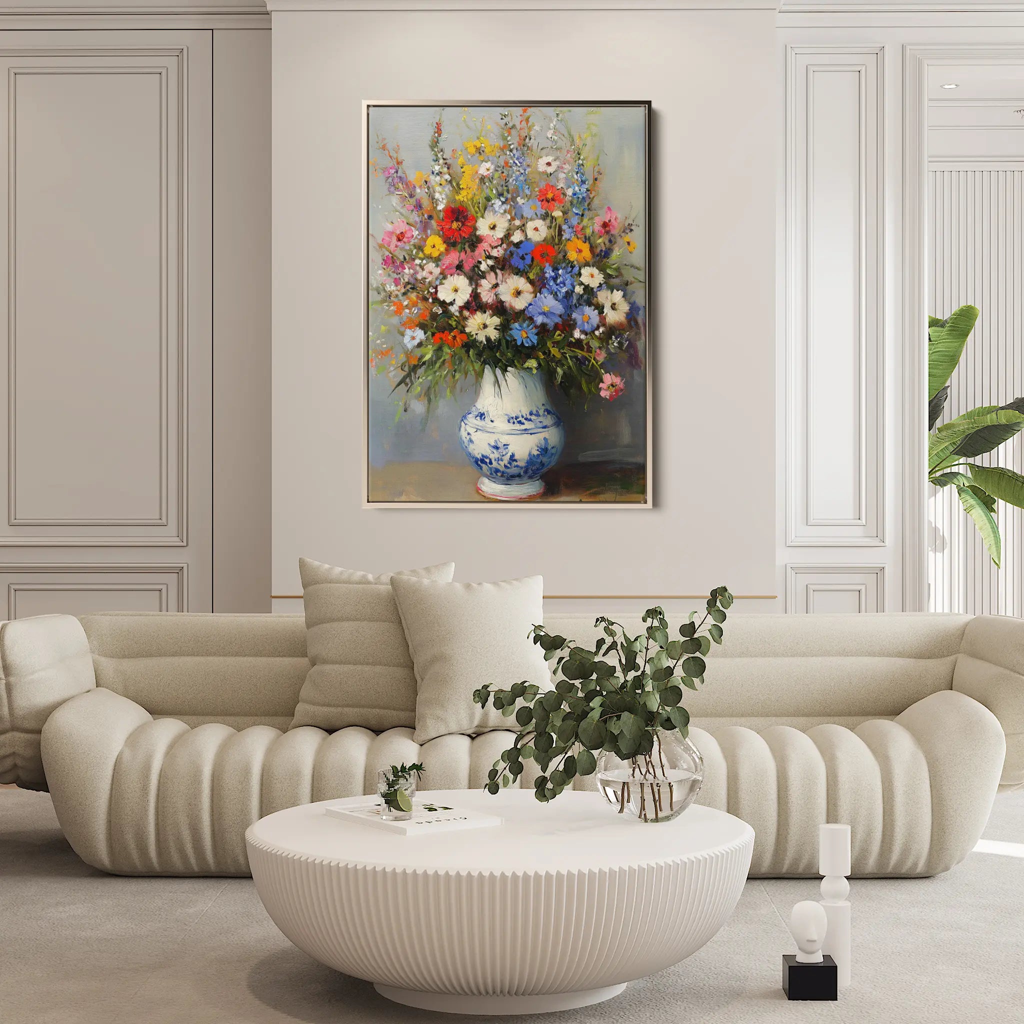 Floral Canvas Wall Art WAD1220-F 90 x 60 cm / Stretched on hidden frame