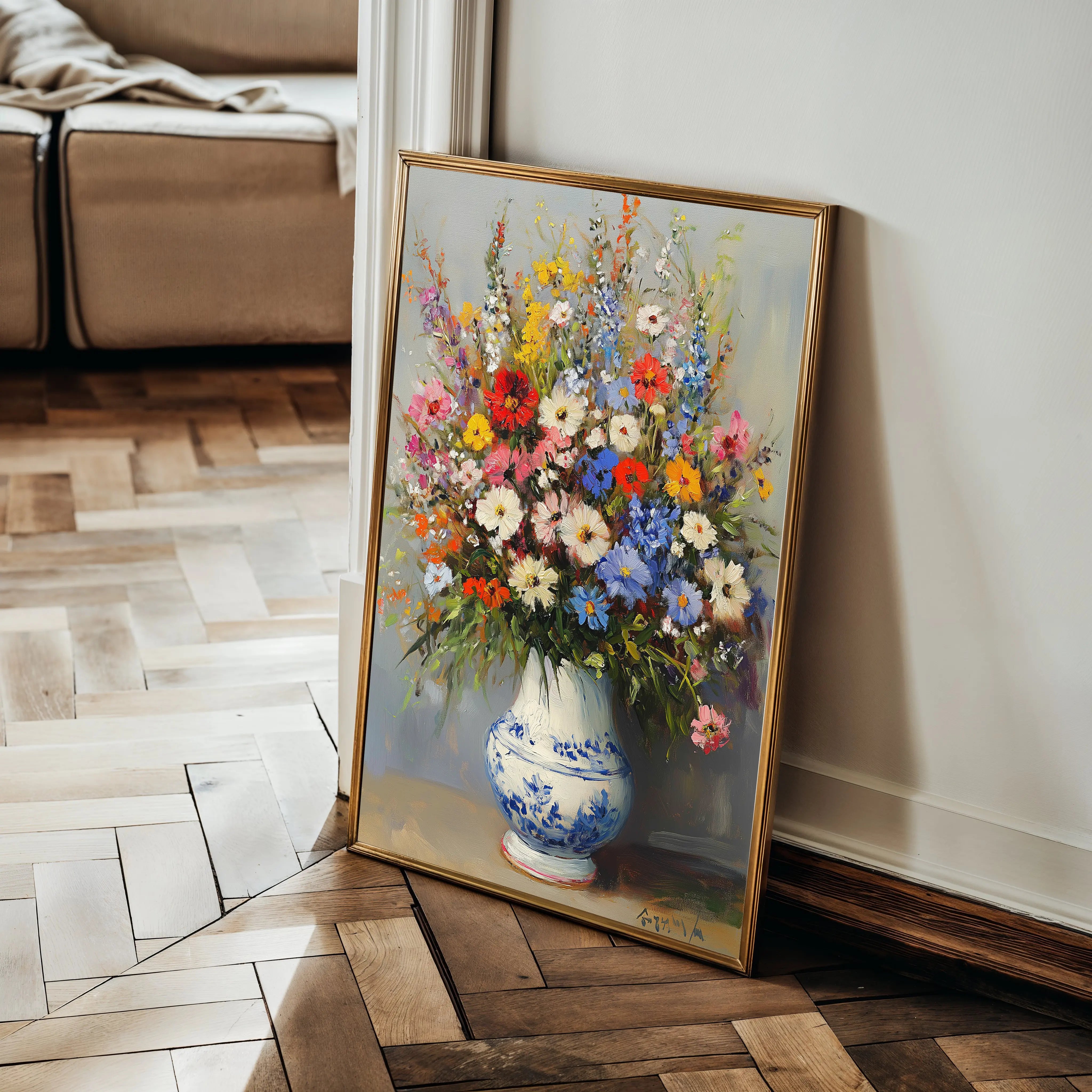 Floral Canvas Wall Art WAD1220-F 90 x 60 cm / Stretched on hidden frame