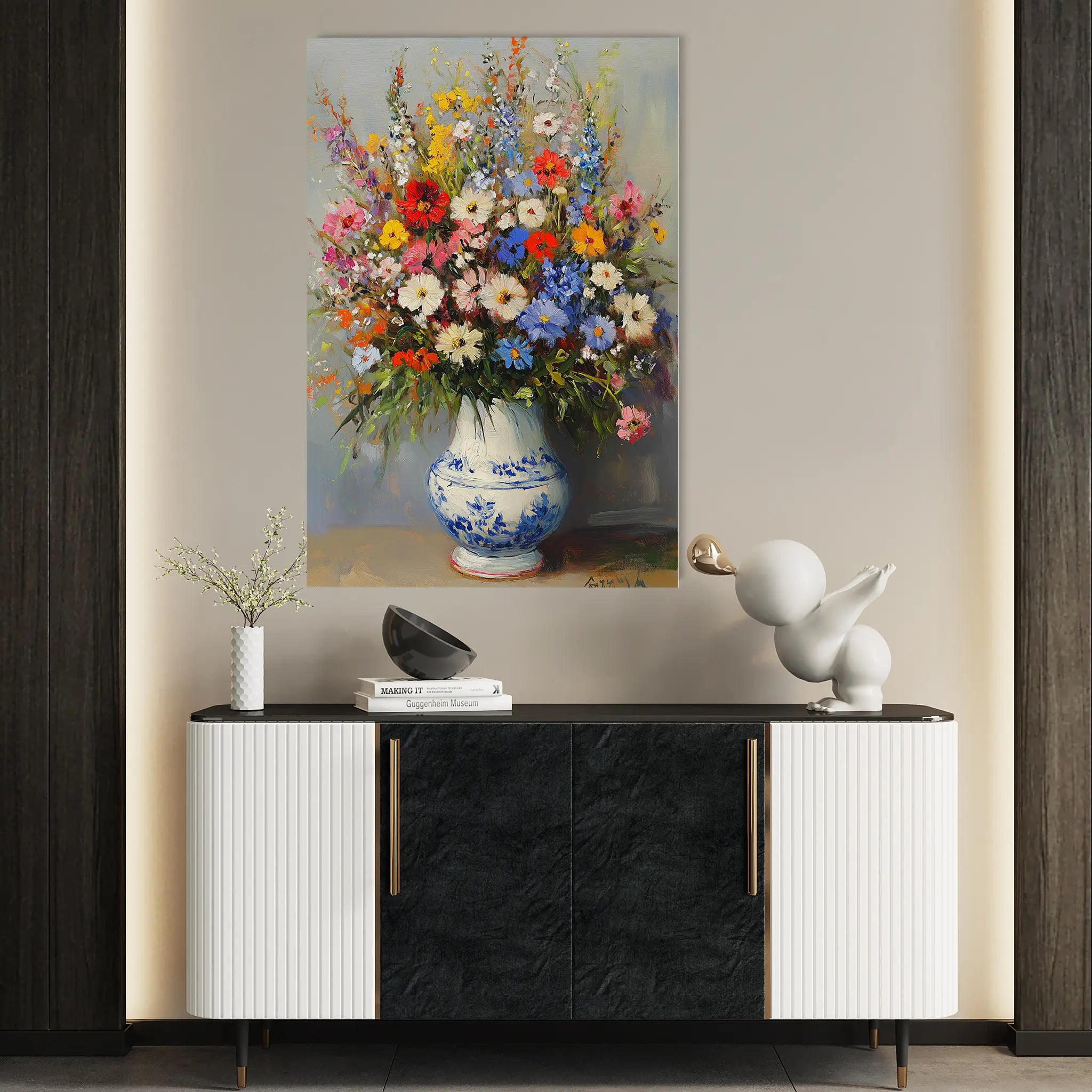 Floral Canvas Wall Art WAD1220-F 90 x 60 cm / Stretched on hidden frame