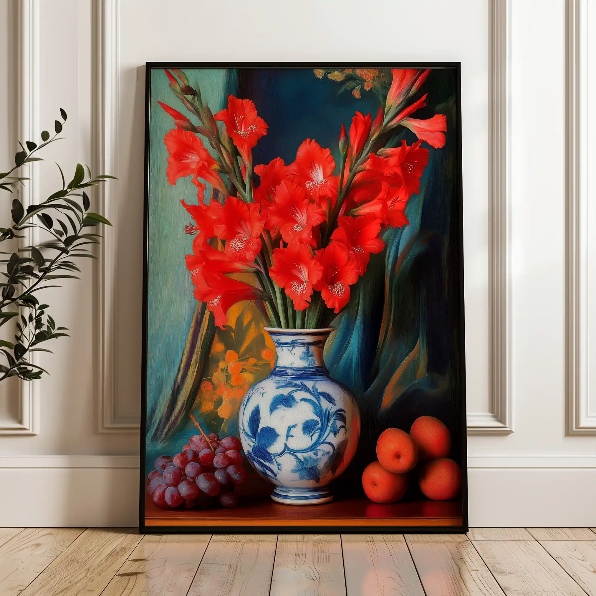 Floral Canvas Wall Art WAD1221-F 90 x 60 cm / Stretched on hidden frame