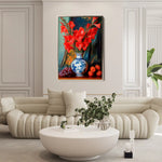 Floral Canvas Wall Art WAD1221-F 90 x 60 cm / Stretched on hidden frame
