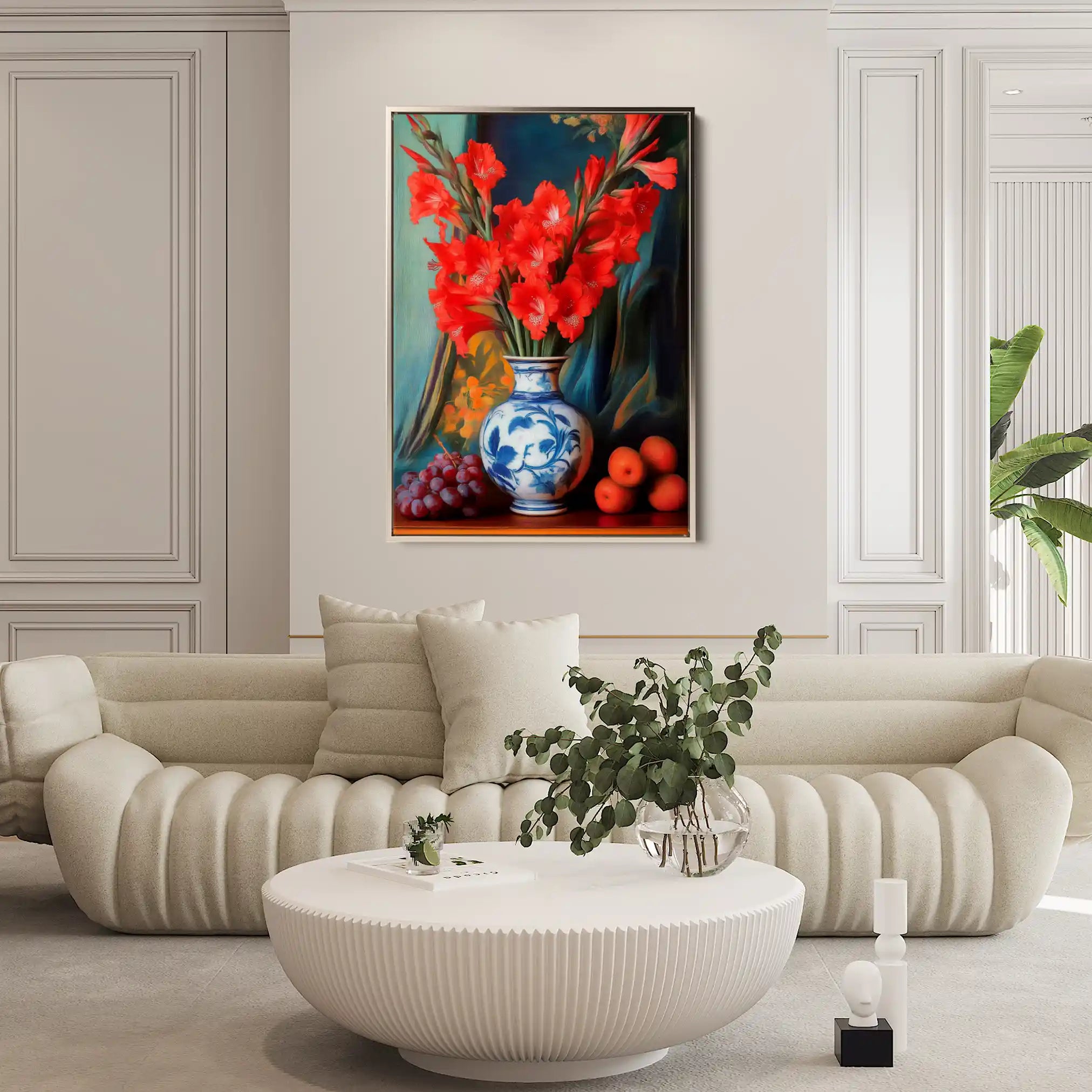 Floral Canvas Wall Art WAD1221-F 90 x 60 cm / Stretched on hidden frame