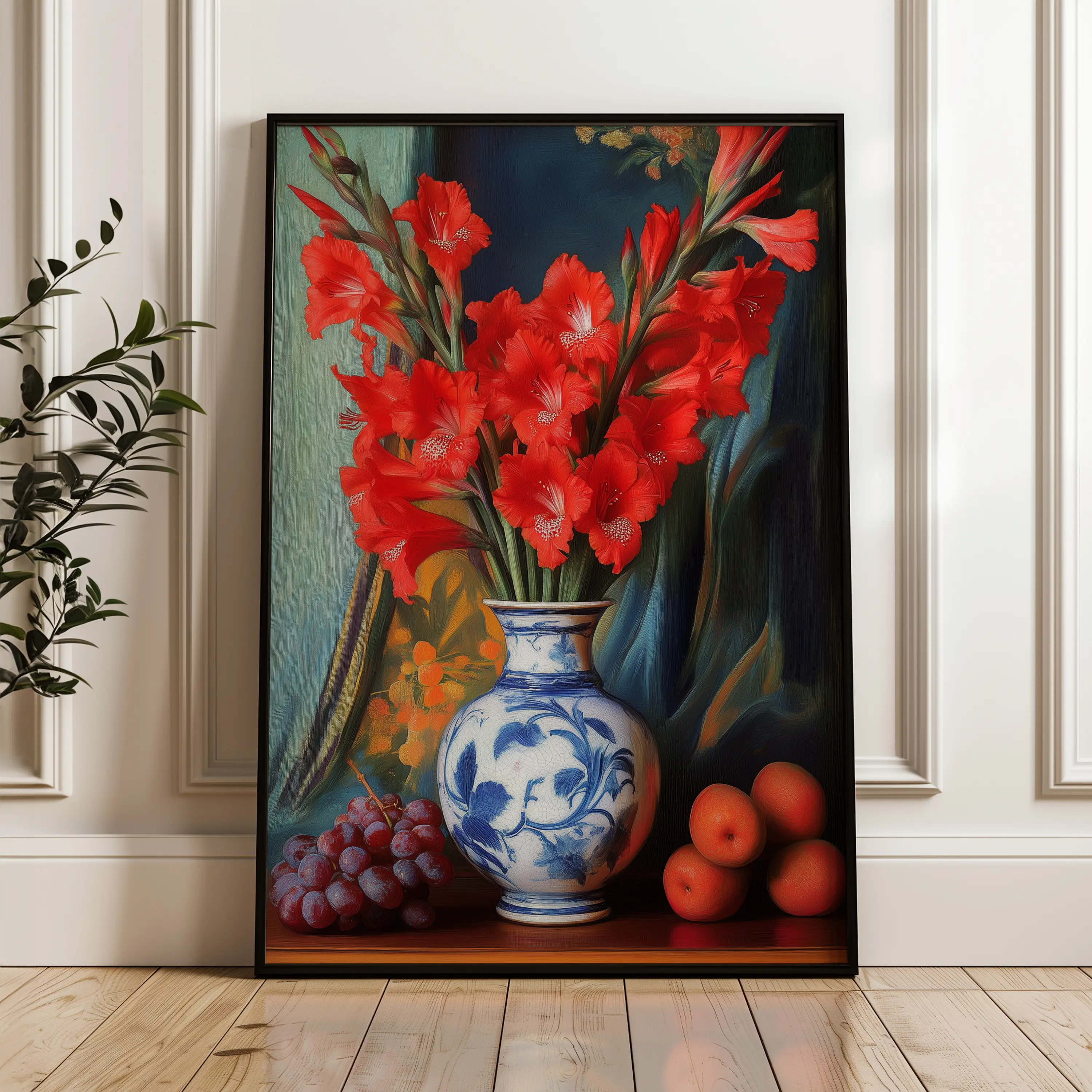 Floral Canvas Wall Art WAD1221-F 90 x 60 cm / Stretched on hidden frame