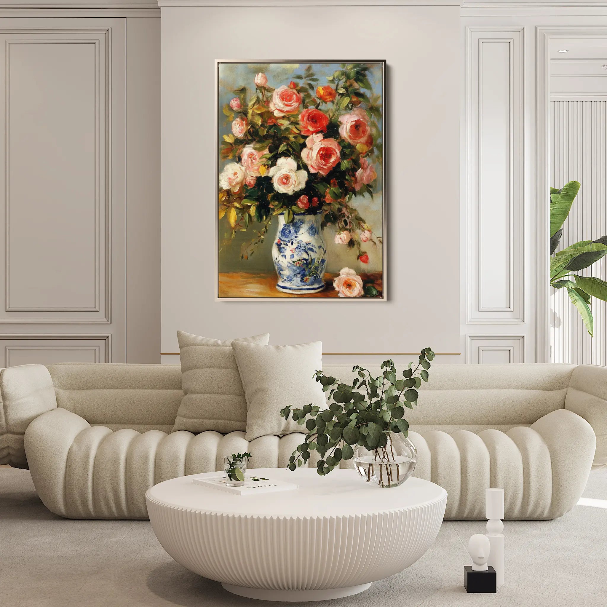 Floral Canvas Wall Art WAD1222-F 90 x 60 cm / Stretched on hidden frame