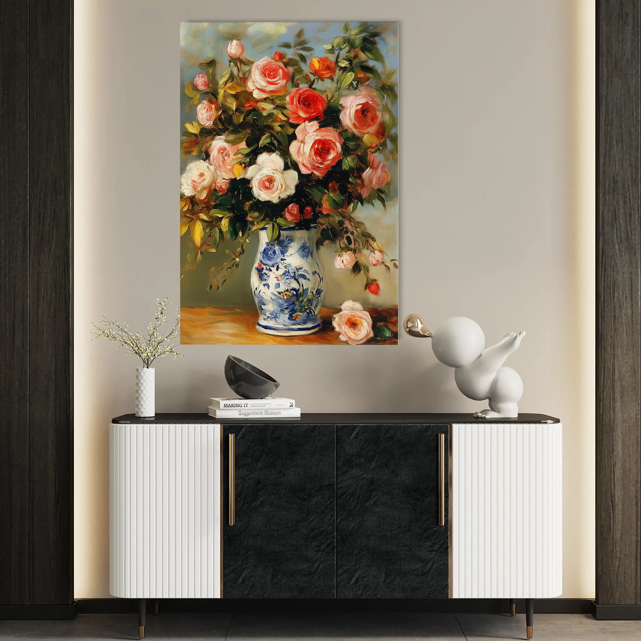 Floral Canvas Wall Art WAD1222-F 90 x 60 cm / Stretched on hidden frame