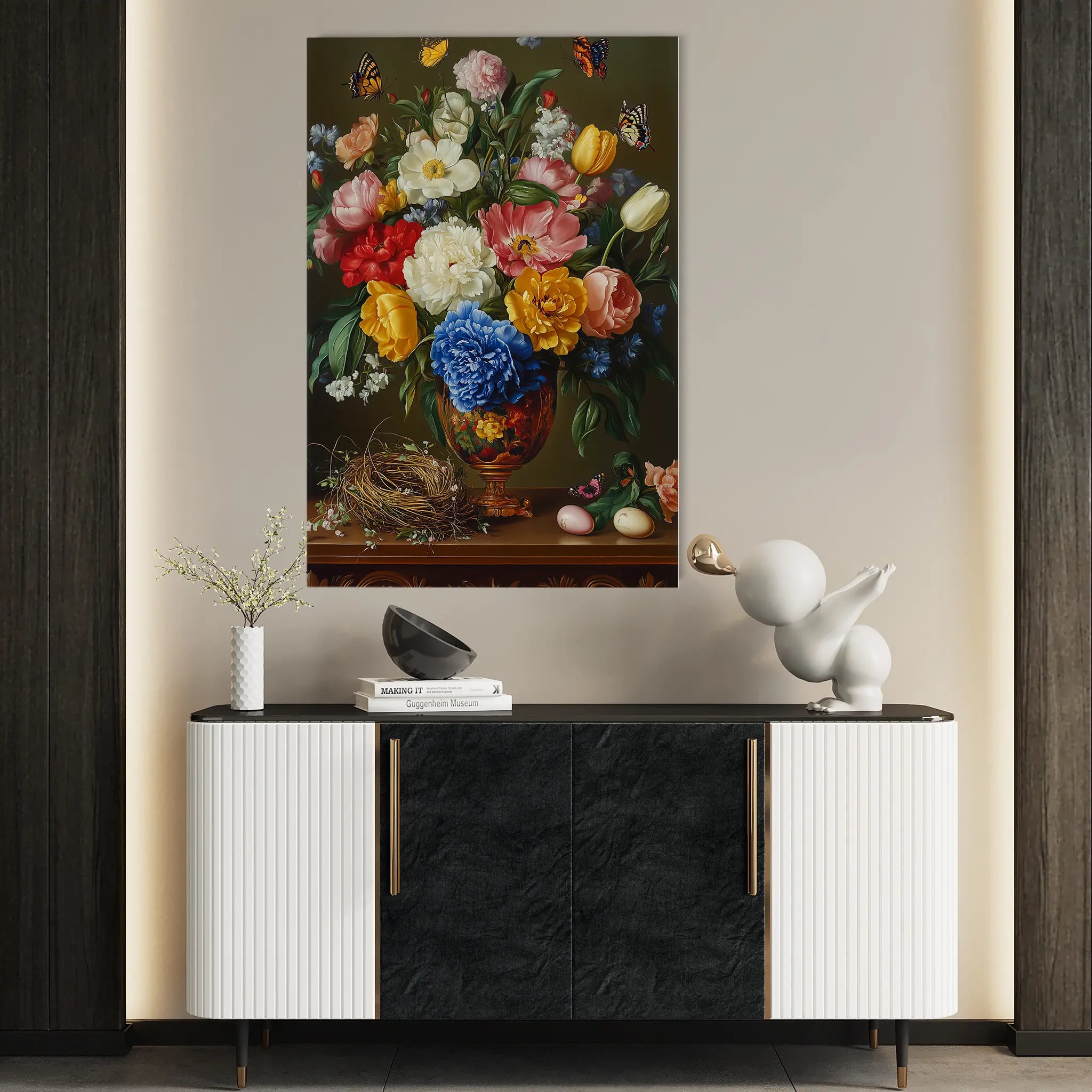 Floral Canvas Wall Art WAD1223-F 90 x 60 cm / Stretched on hidden frame