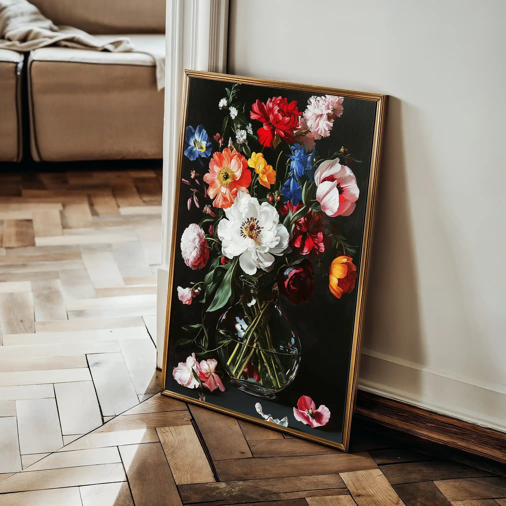 Floral Canvas Wall Art WAD1224-F 90 x 60 cm / Stretched on hidden frame