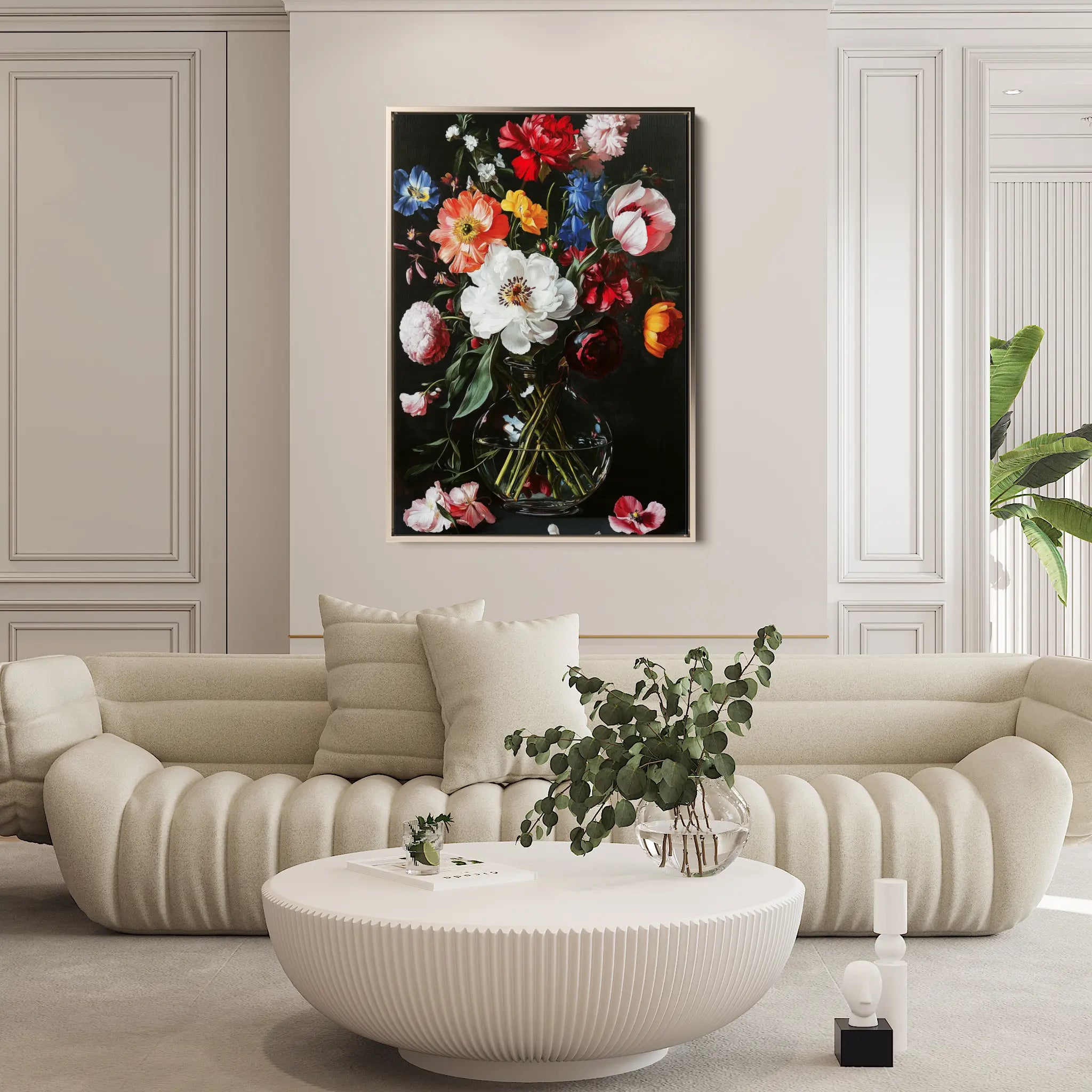 Floral Canvas Wall Art WAD1224-F 90 x 60 cm / Stretched on hidden frame