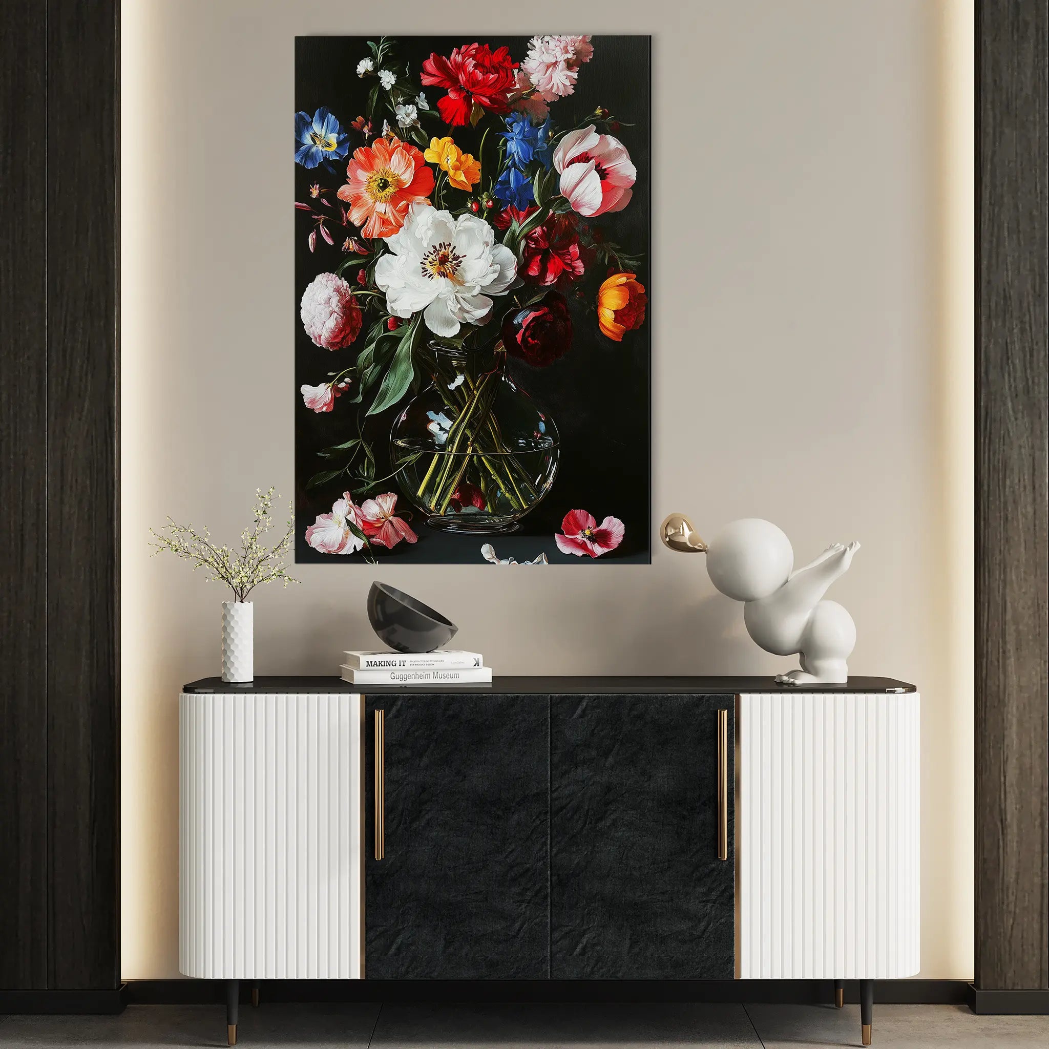 Floral Canvas Wall Art WAD1224-F 90 x 60 cm / Stretched on hidden frame