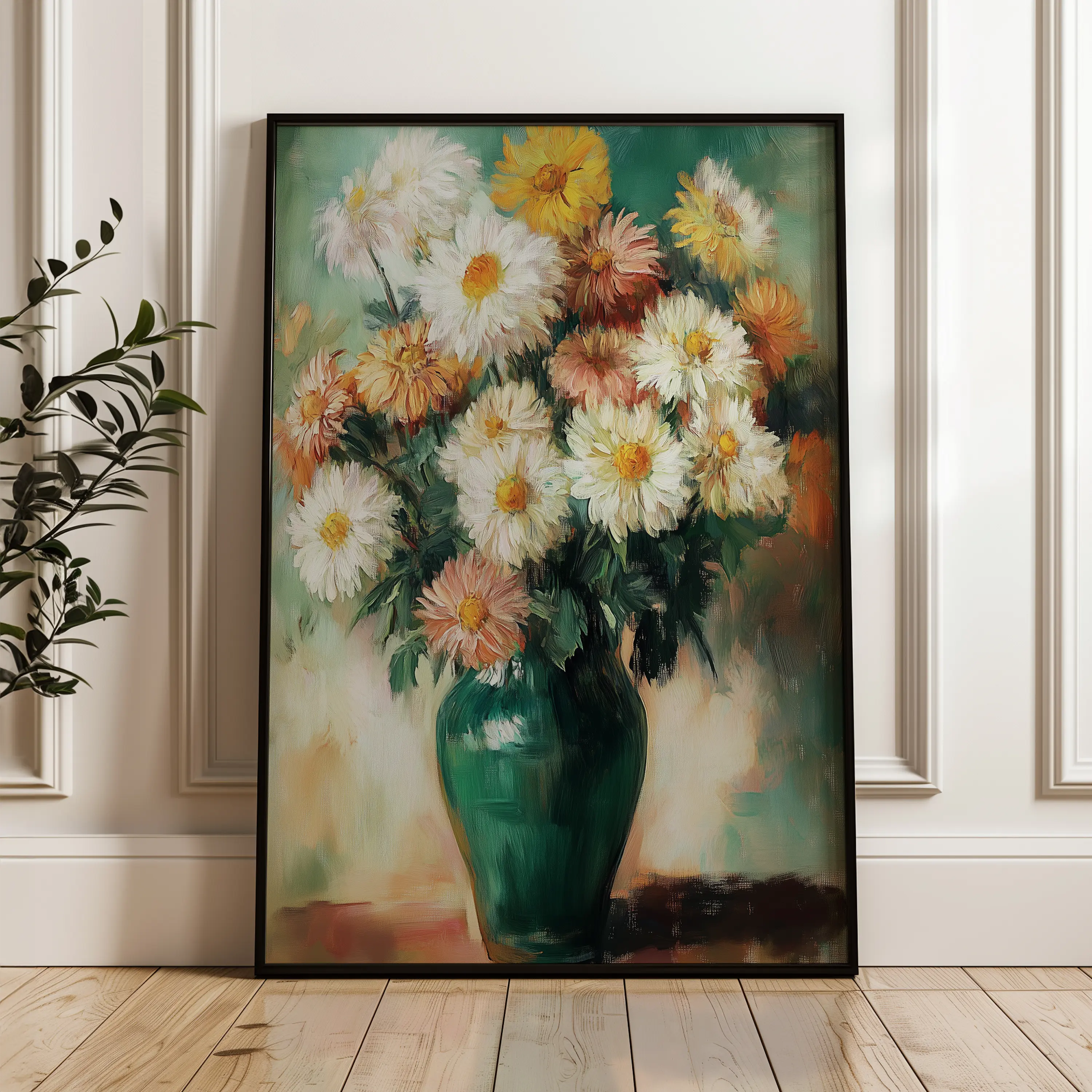 Floral Canvas Wall Art WAD1225-F 90 x 60 cm / Stretched on hidden frame